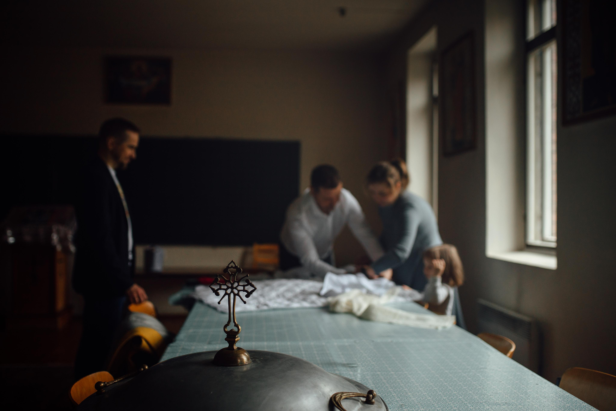 Крещение Ники, храм Петра и Павла, Жодино, апрель 2023