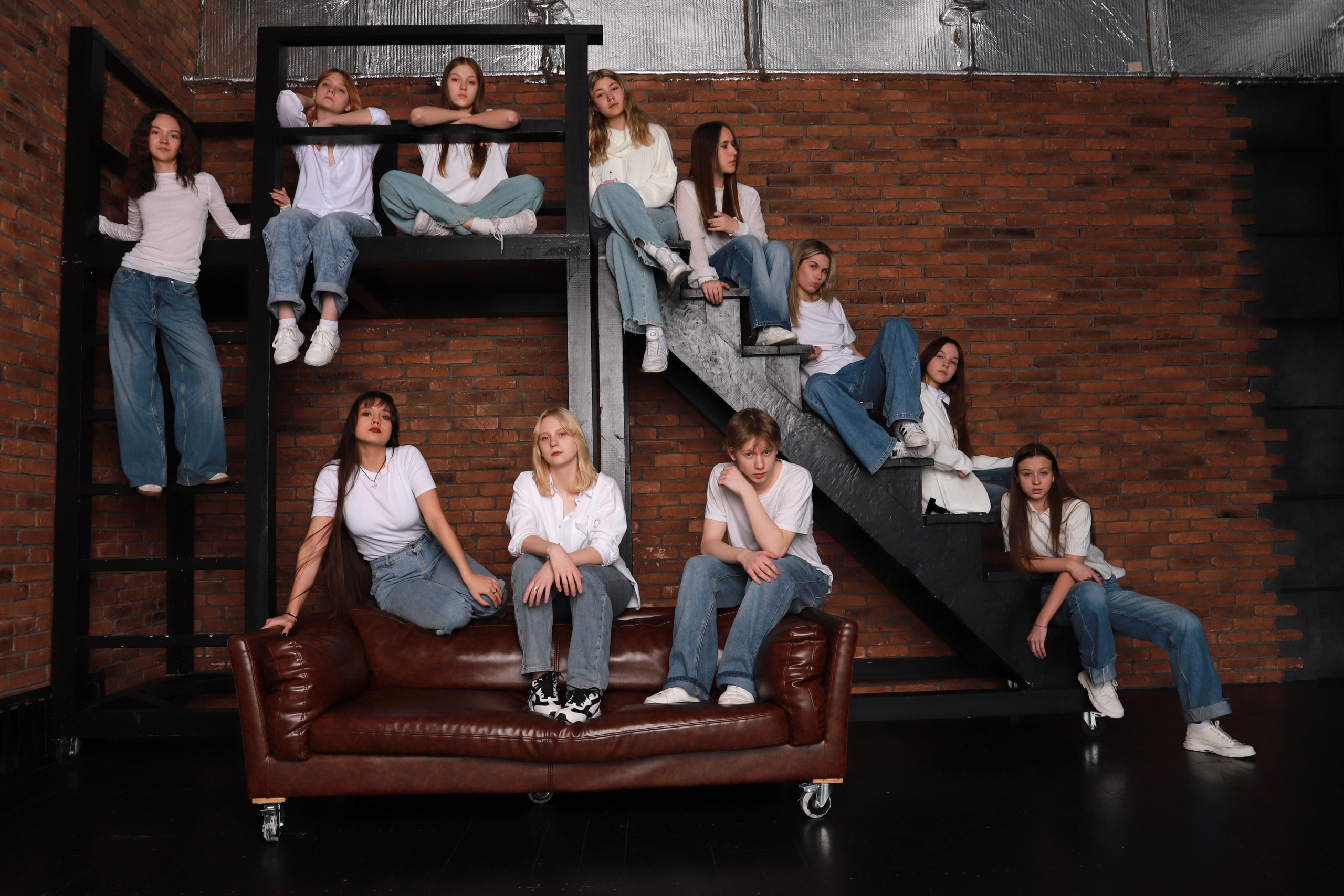 Старшая группа в студии. Фотограф Юлия Мальцева