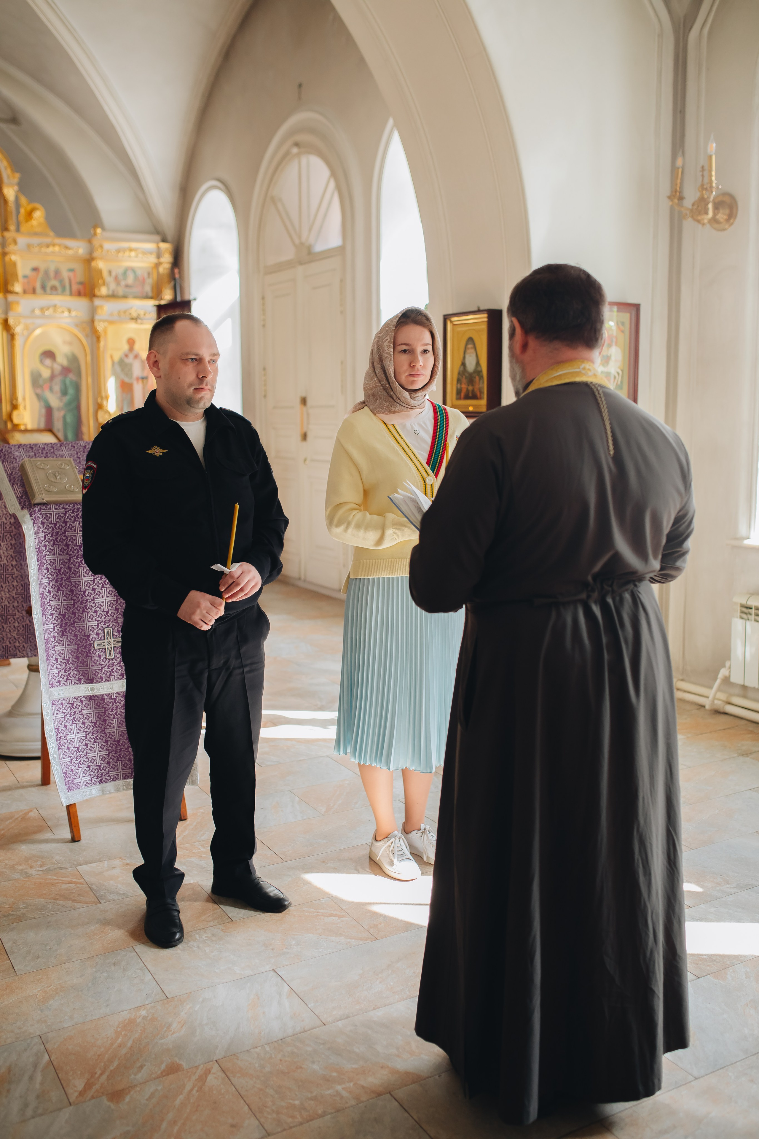 Крещение в светлом Храме. Семейный и детский фотограф в Москве Дорогова Екатерина