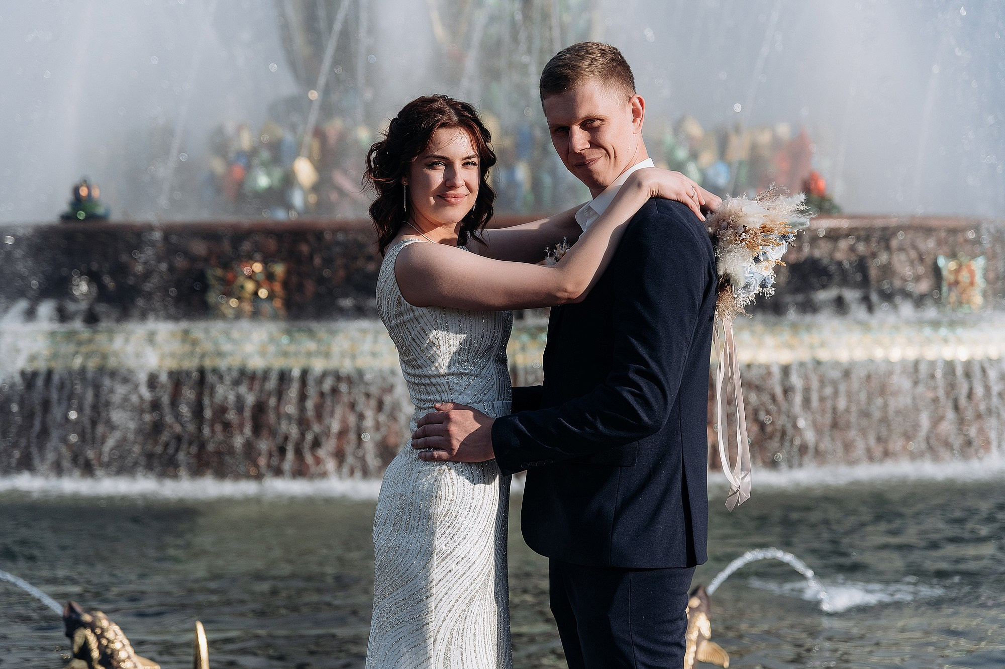 Денис и Екатерина ВДНХ. Свадебный фотограф в Дубне Алексей Фонарёв