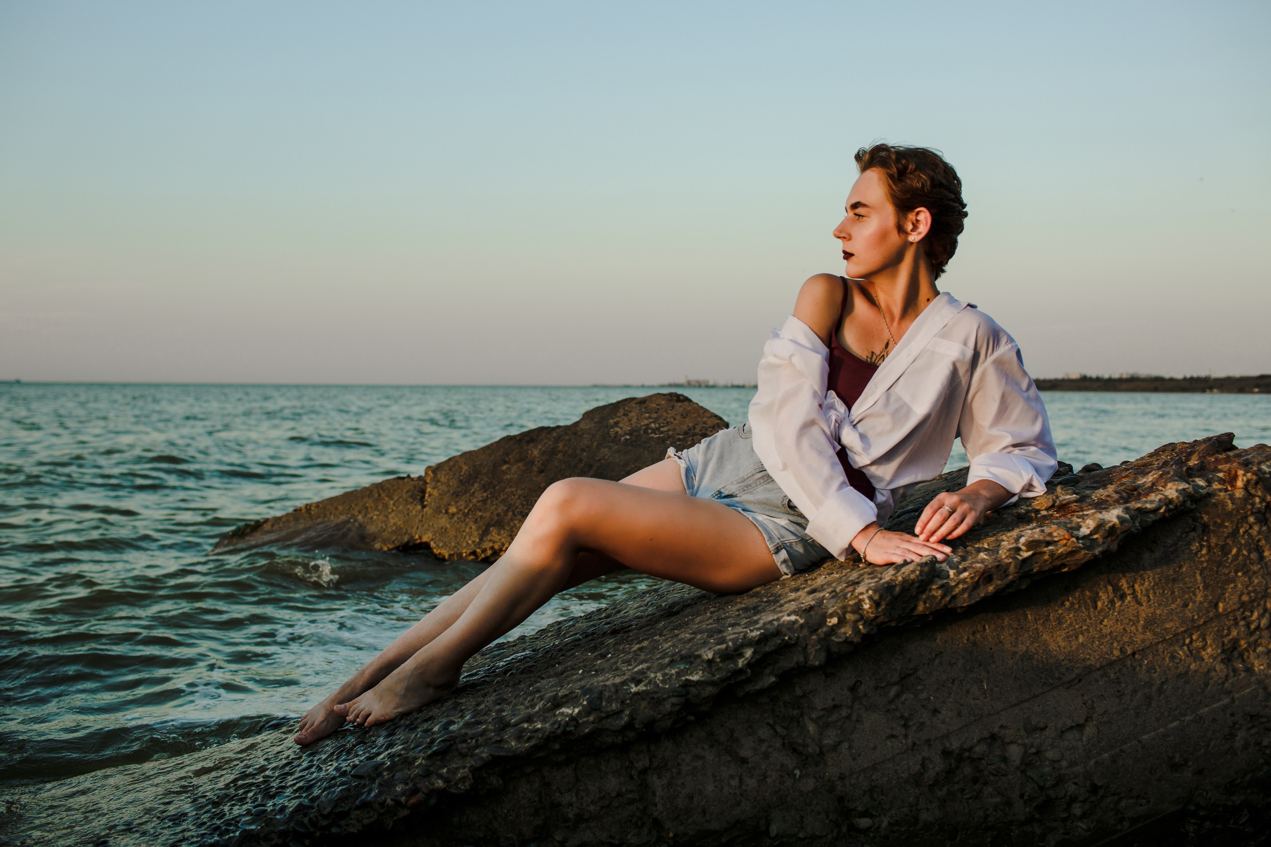 Портрет на море. Свадебный фотограф Кирилл Белый