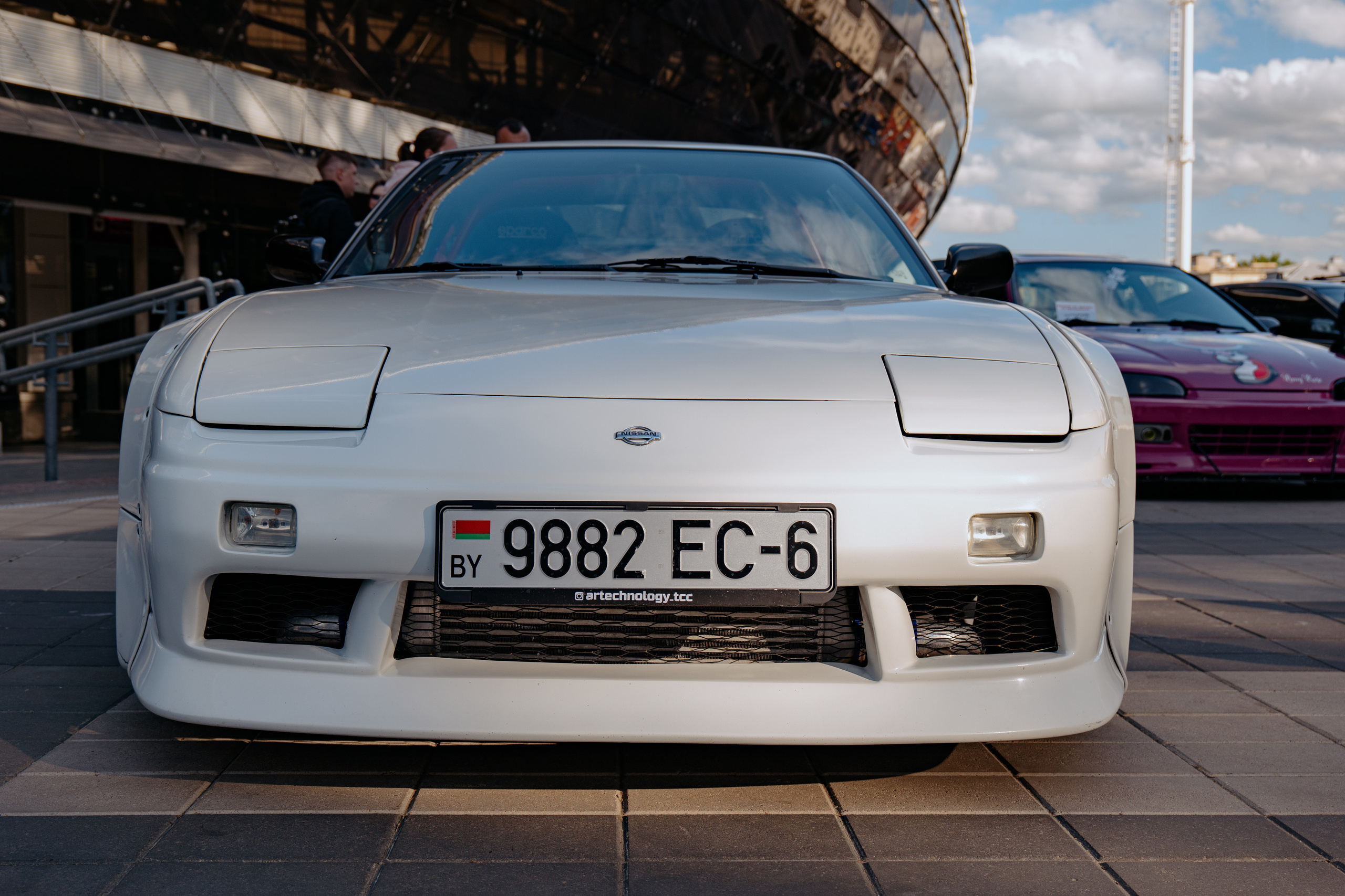 Nissan 200sx, drift cars, auto show, automotive photography, front
