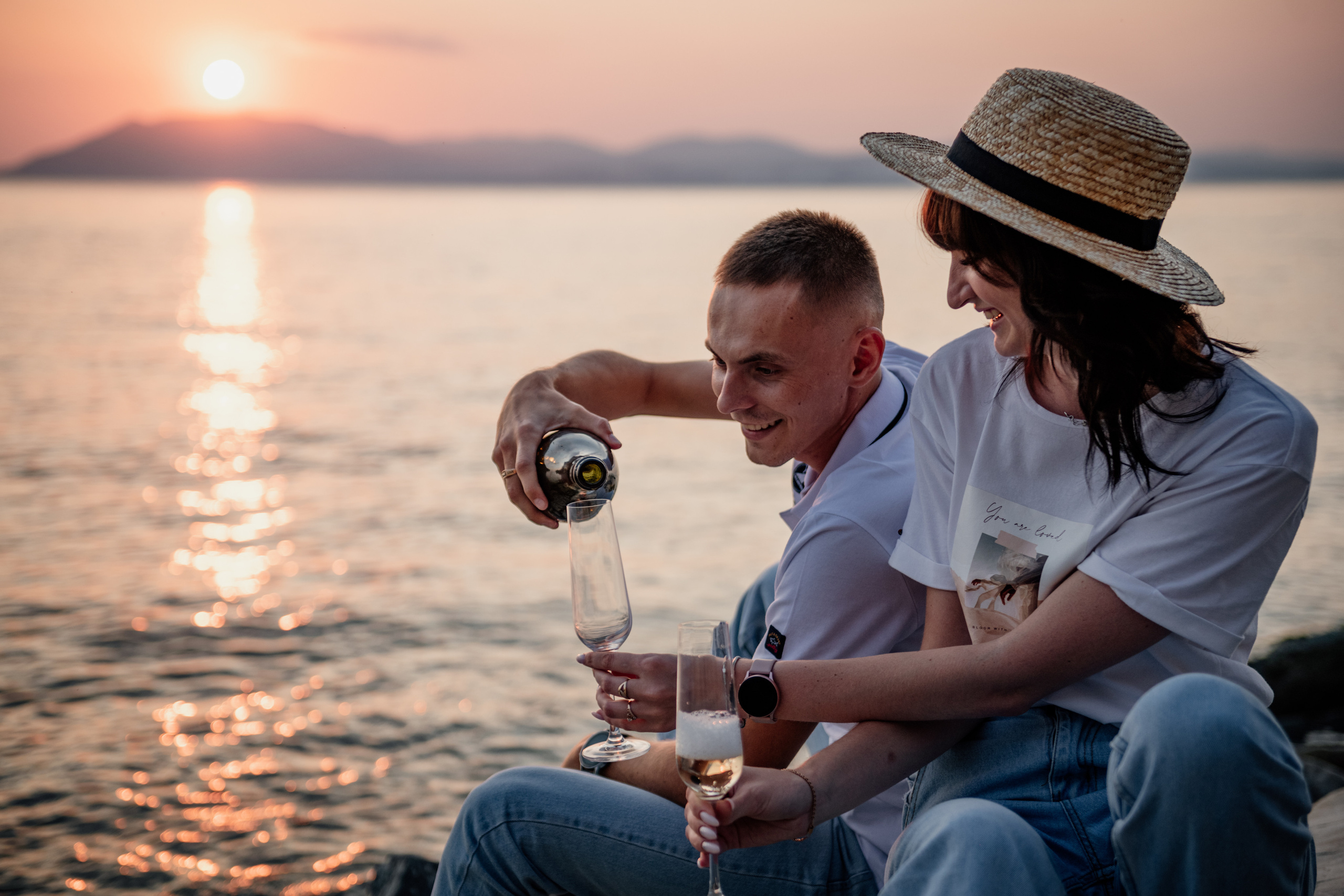 Фотосессия влюбленных на море. Свадебный фотограф Новороссийск Марина КрамарИна Полещук