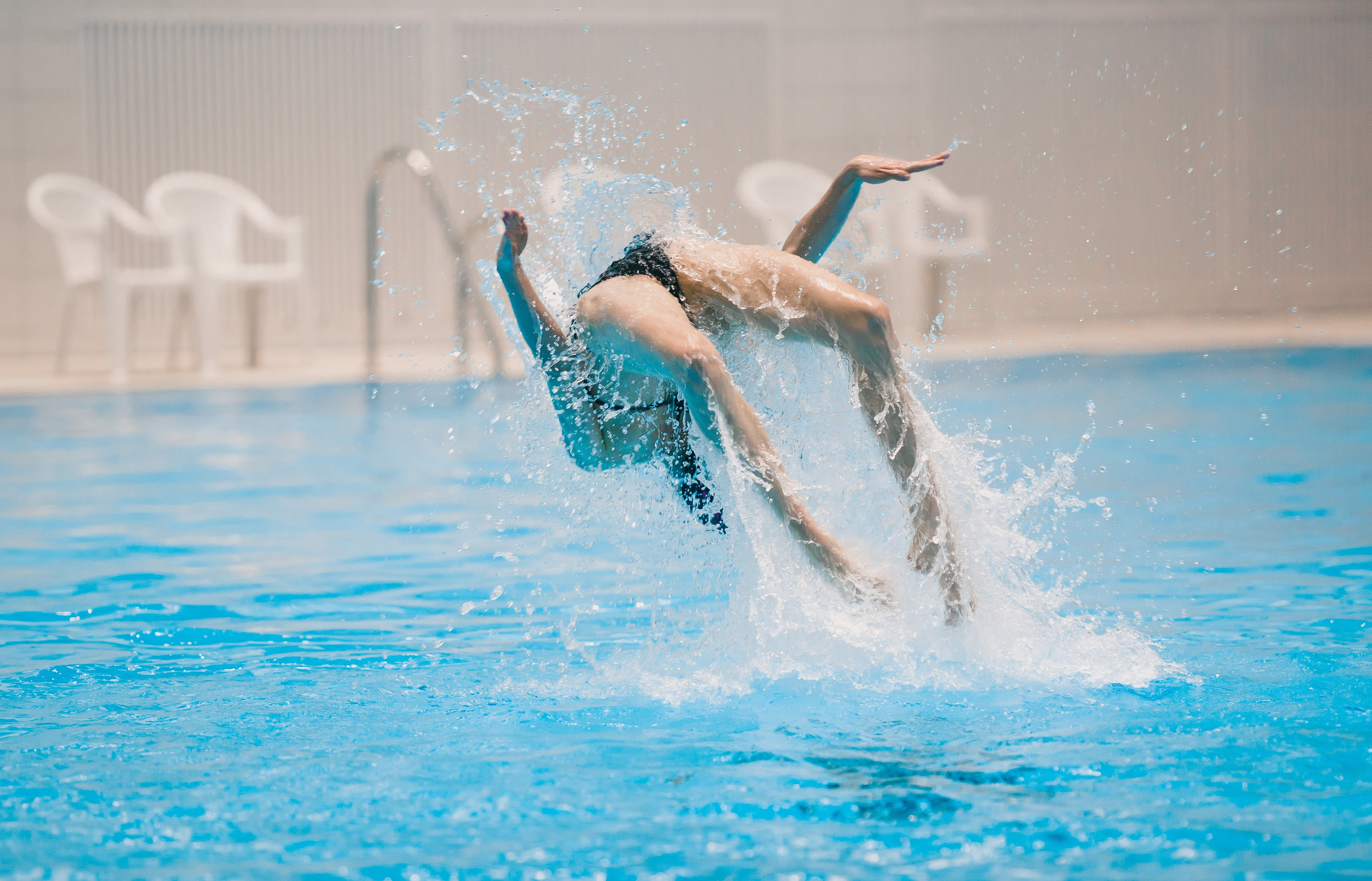 Тренировка перед соревнованиями по синхронному плаванию. Репортажный фотограф в Москве