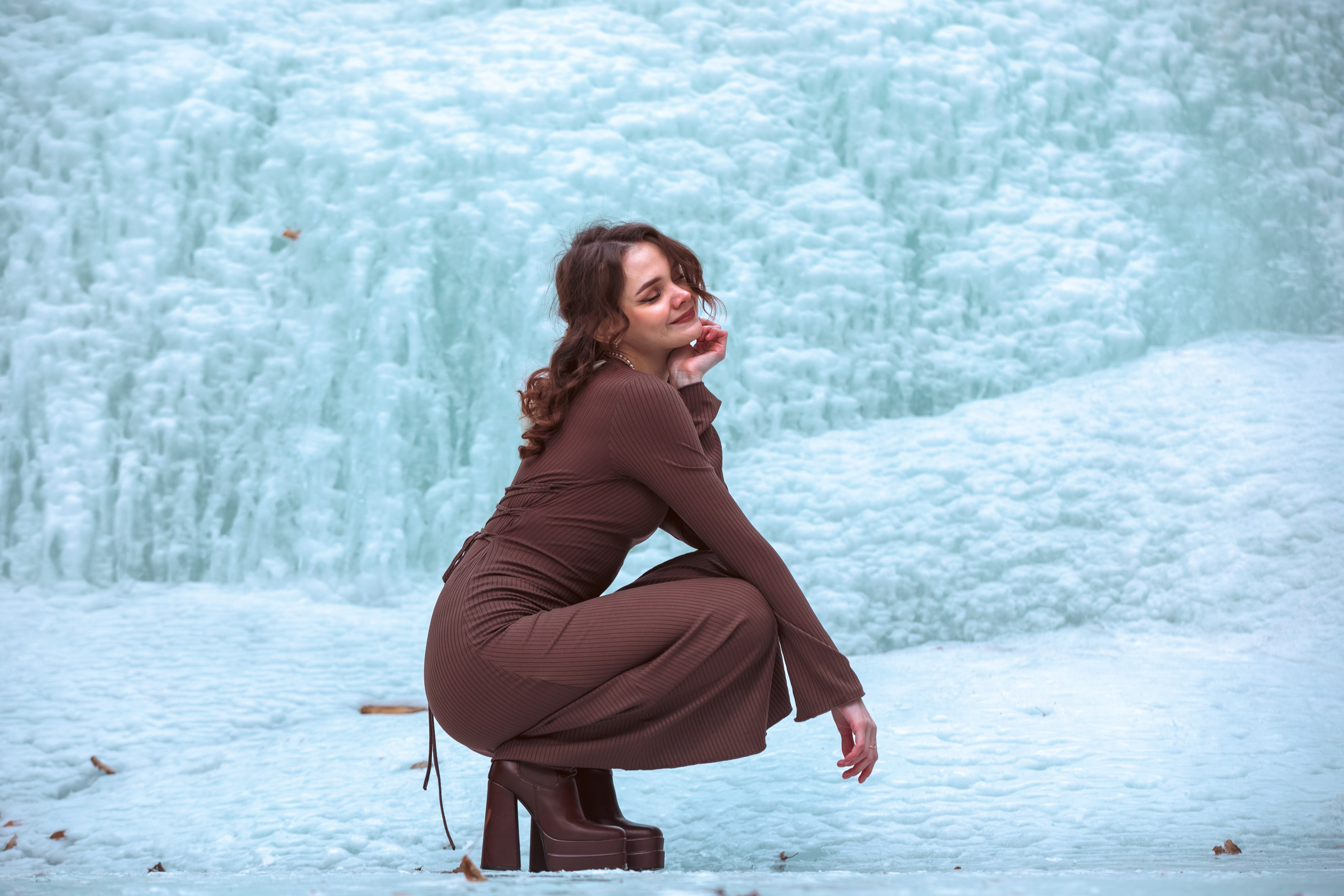 Фотосессии — Замерзшие водопады 2024 — Кравцовские водопады. Твой ламповый фотограф