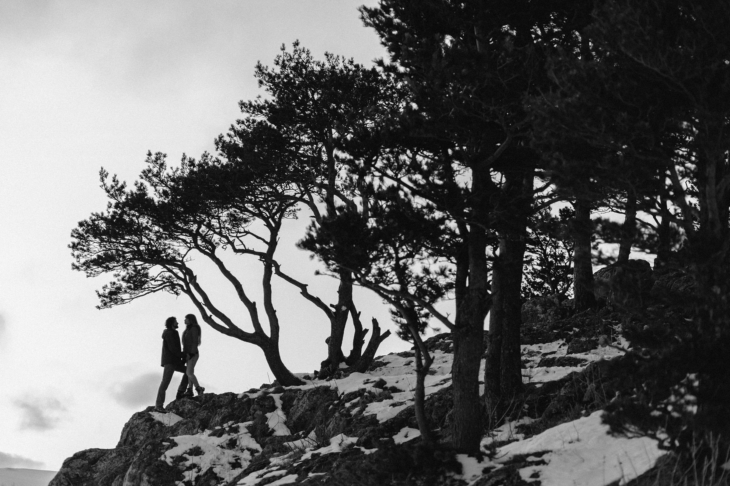 Фотосессия для пары на панораме Лаго-Наки зимой. Семейный и свадебный фотограф в Майкопе Михаил Мартиросян