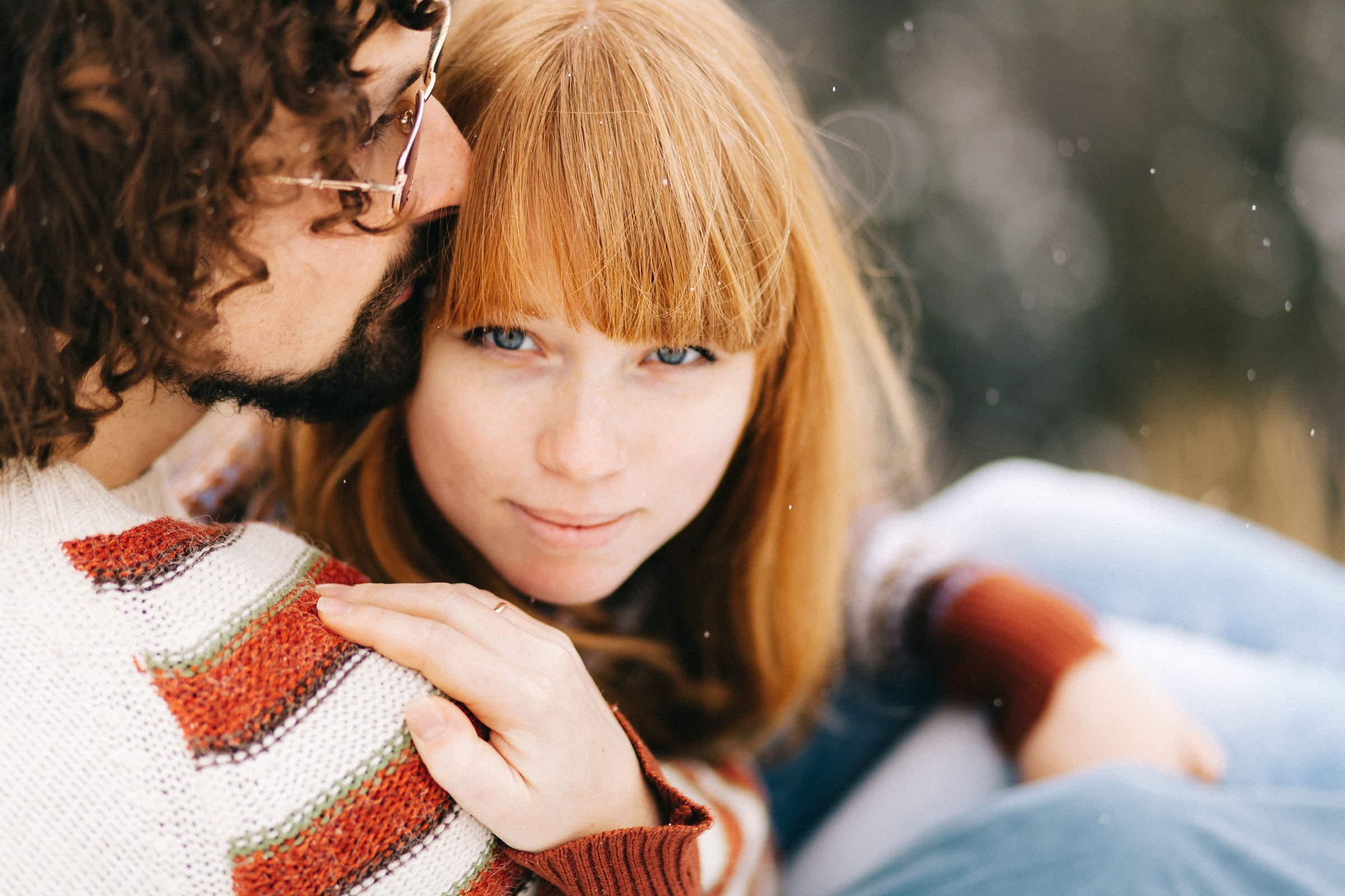Фотосессия для пары на панораме Лаго-Наки зимой. Семейный и свадебный фотограф в Майкопе Михаил Мартиросян