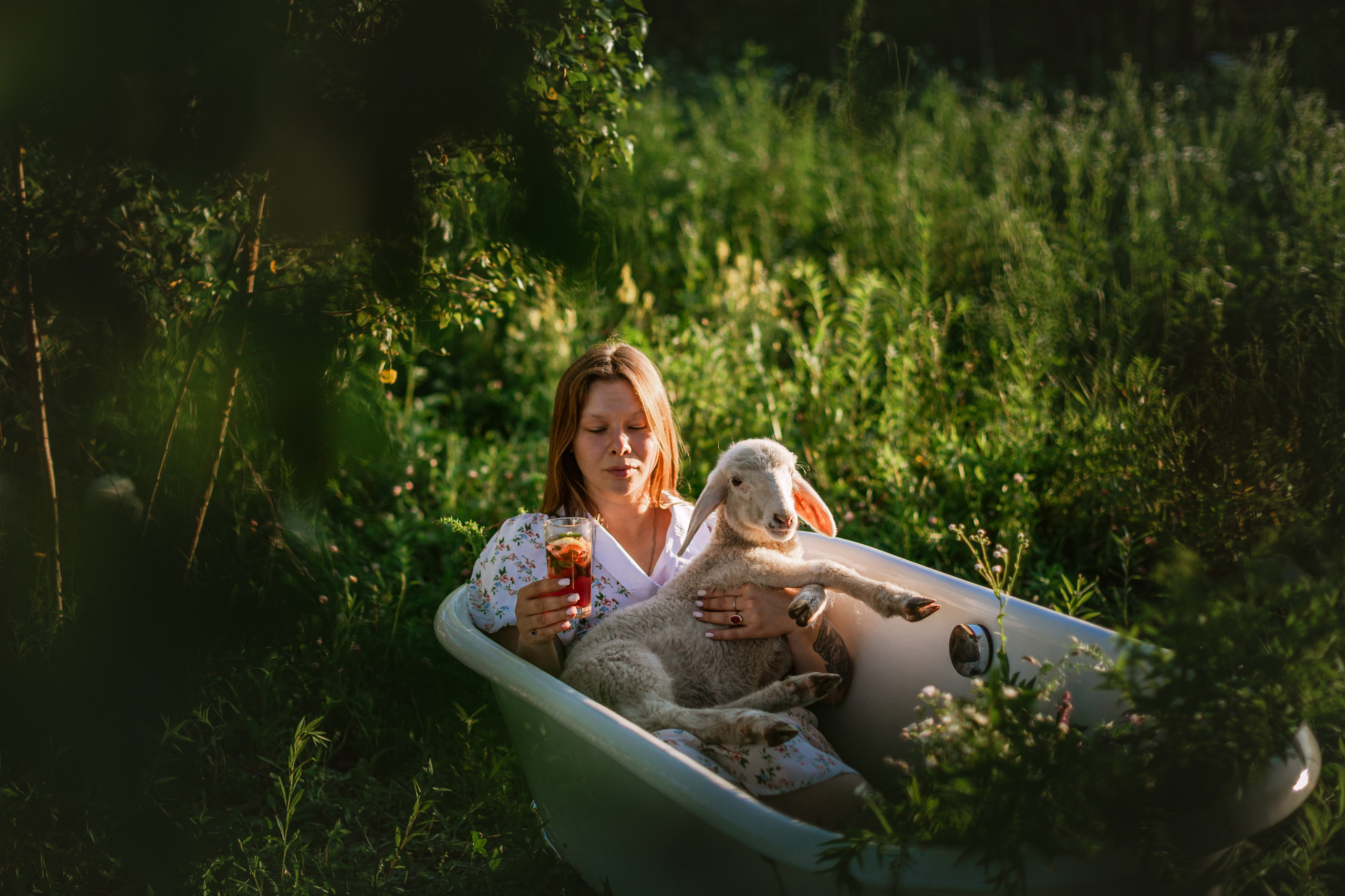 Ванна в поле. Фотограф-анималист Татьяна Степанова