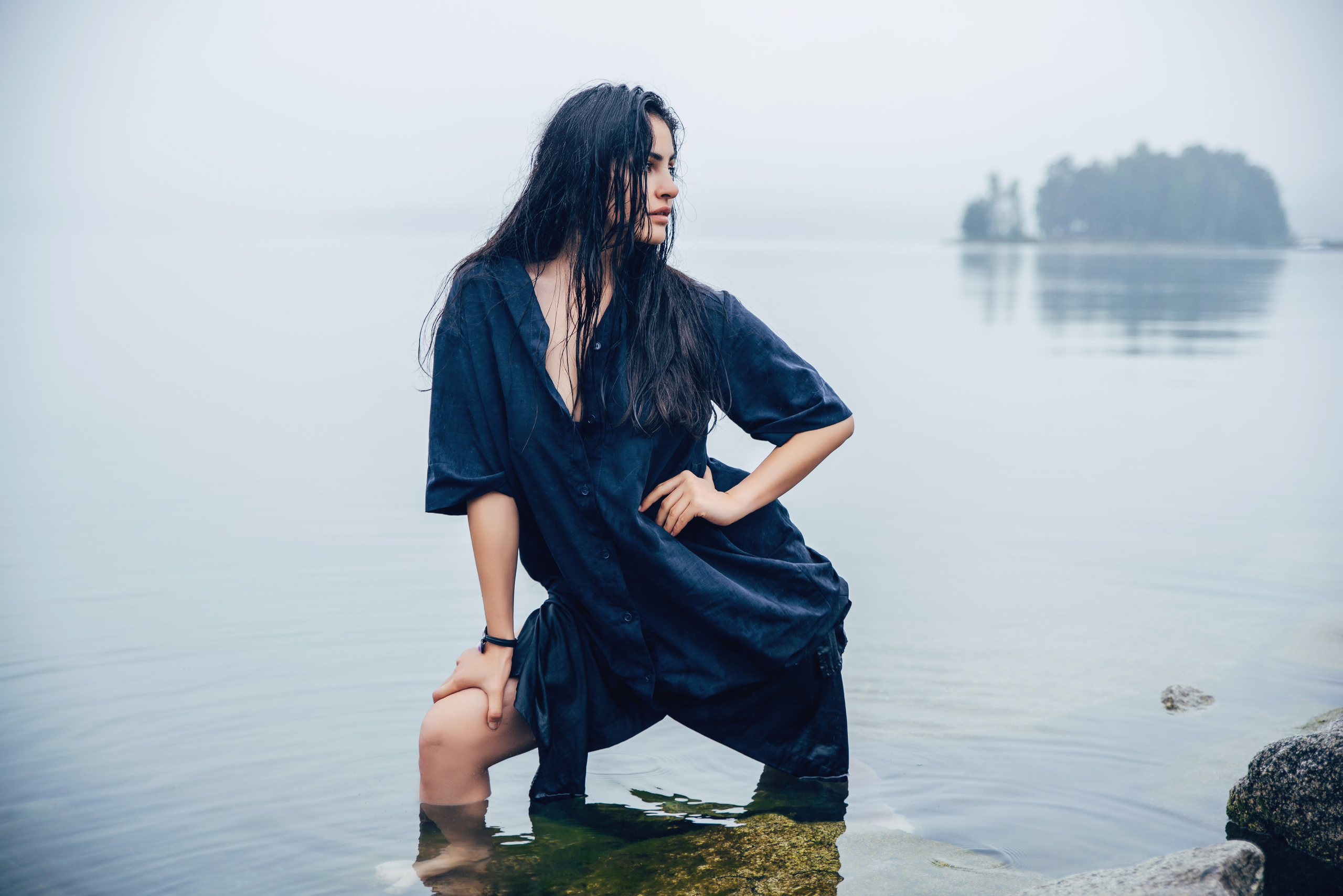 Индивидуальная фотосессия на озере в воде. Семейный фотограф в Миассе Ольга Широковская