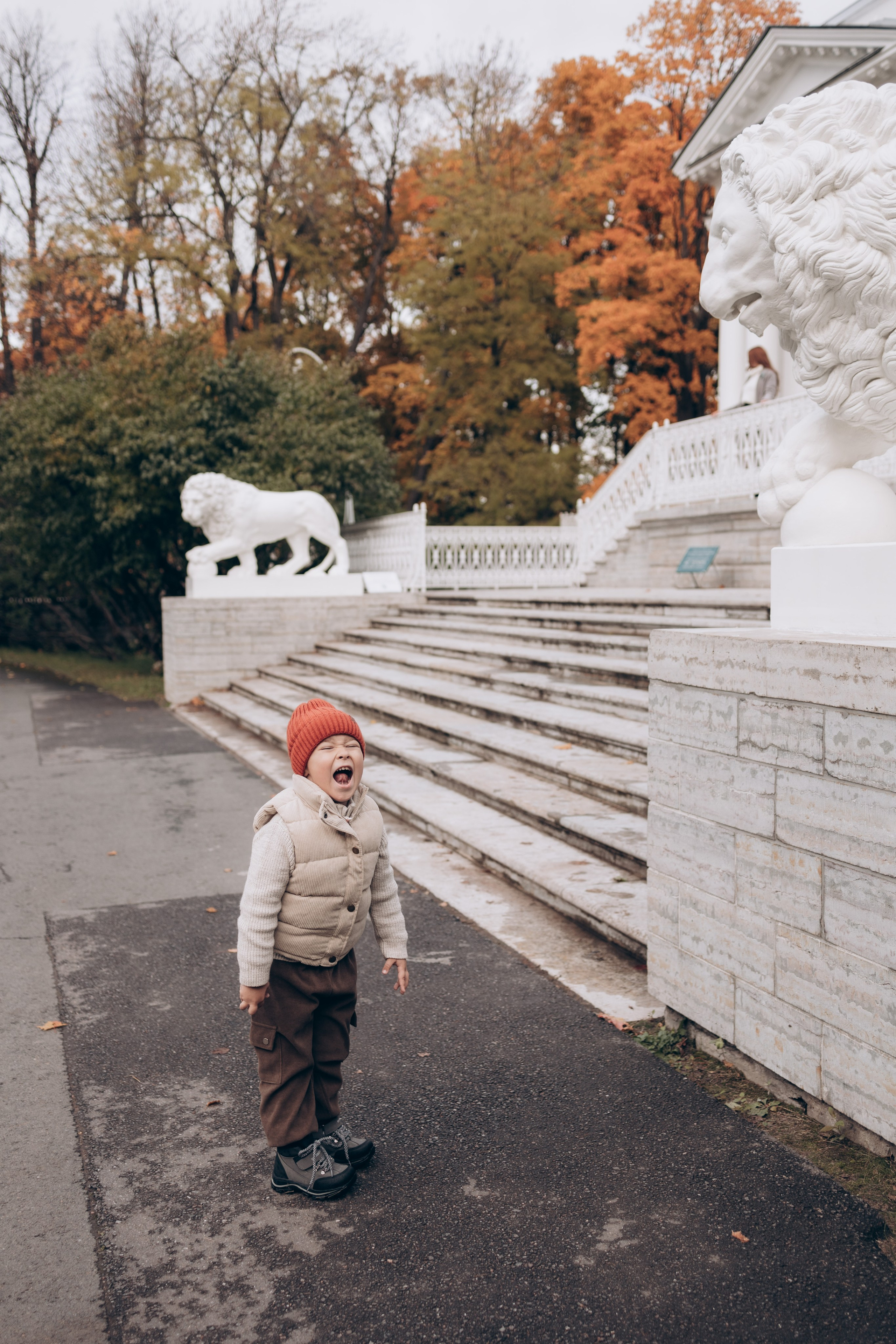 Осенняя семейная фотосессия в парке ЦПКиО им. Кирова на Елагином острове. Семейный и детский фотограф в Санкт-Петербурге Павлова Елена
