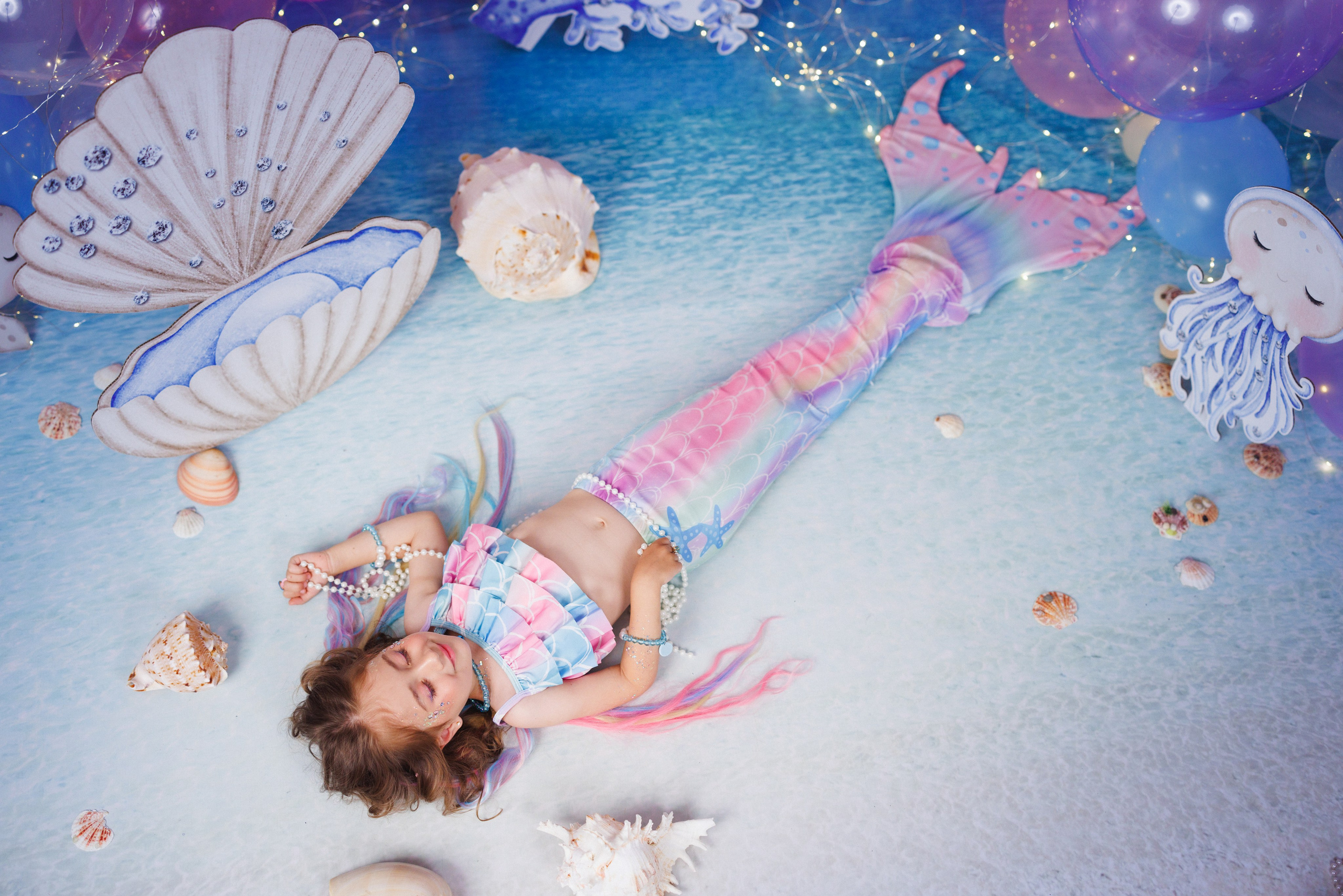 Детская фотосессия в образе «РУСАЛОЧКА», город Краснодар. Семейный и детский фотограф в Краснодаре Анна Трашкова