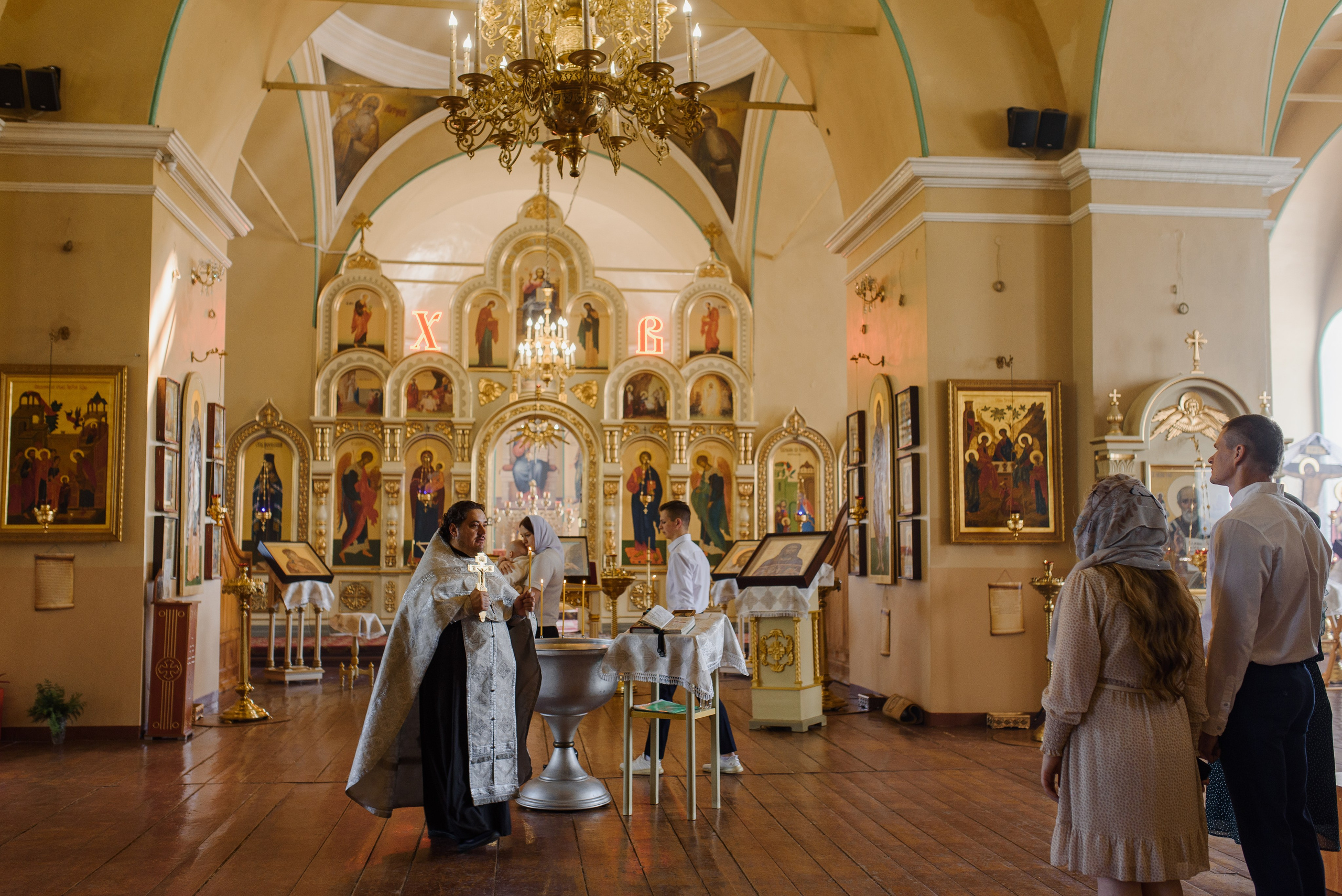 Крещение Кирилла. Церковь Введения во храм Пресвятой Богородицы (Веселовка). Свадебный и семейный Фотограф в Пензе Татьяна Лапоногова