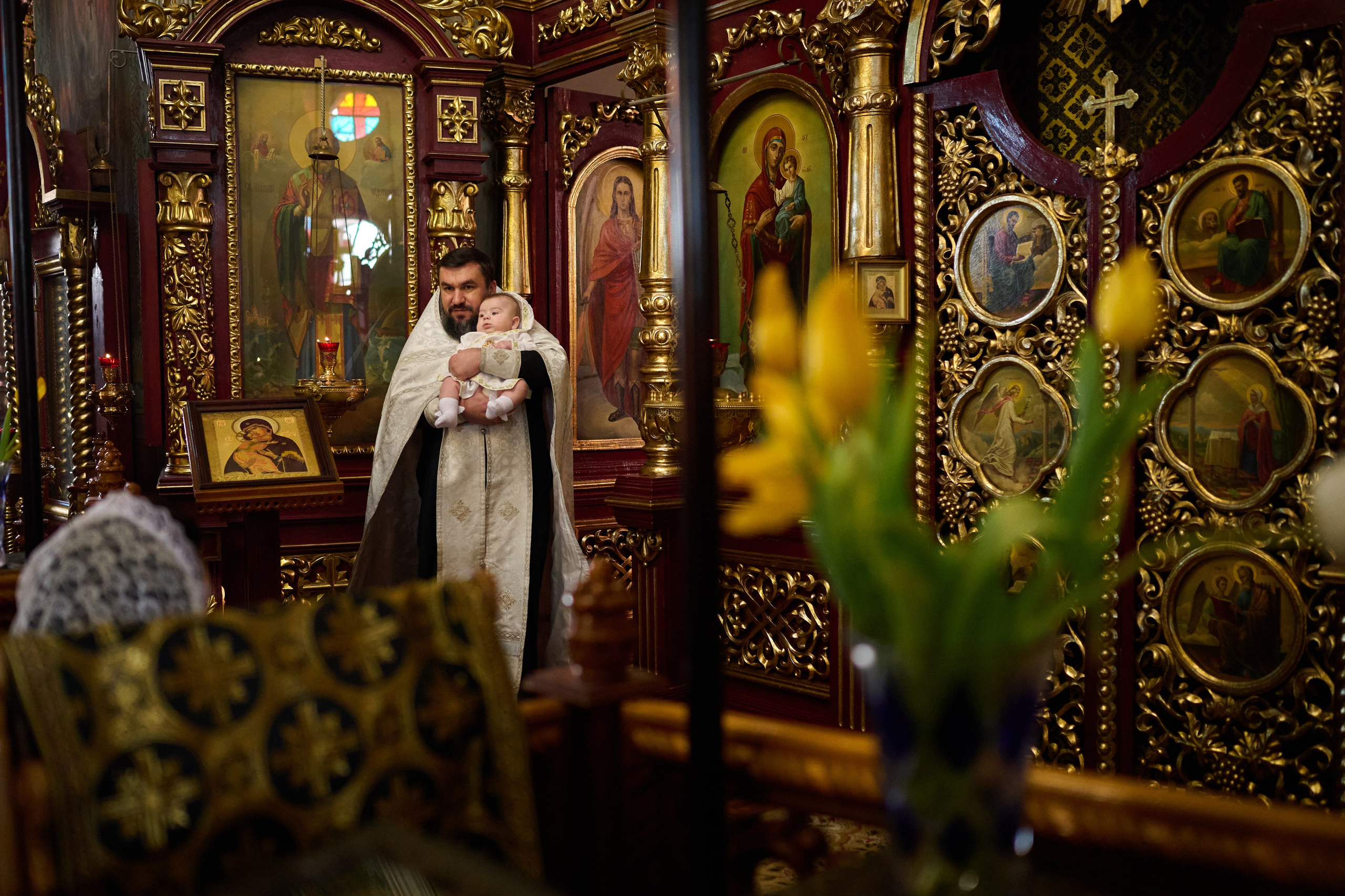 Фотосъемка крещения Саши. Профессиональный фотограф Старый Оскол, Губкин — свадьба, венчание, крещение, юбилей и день рождения