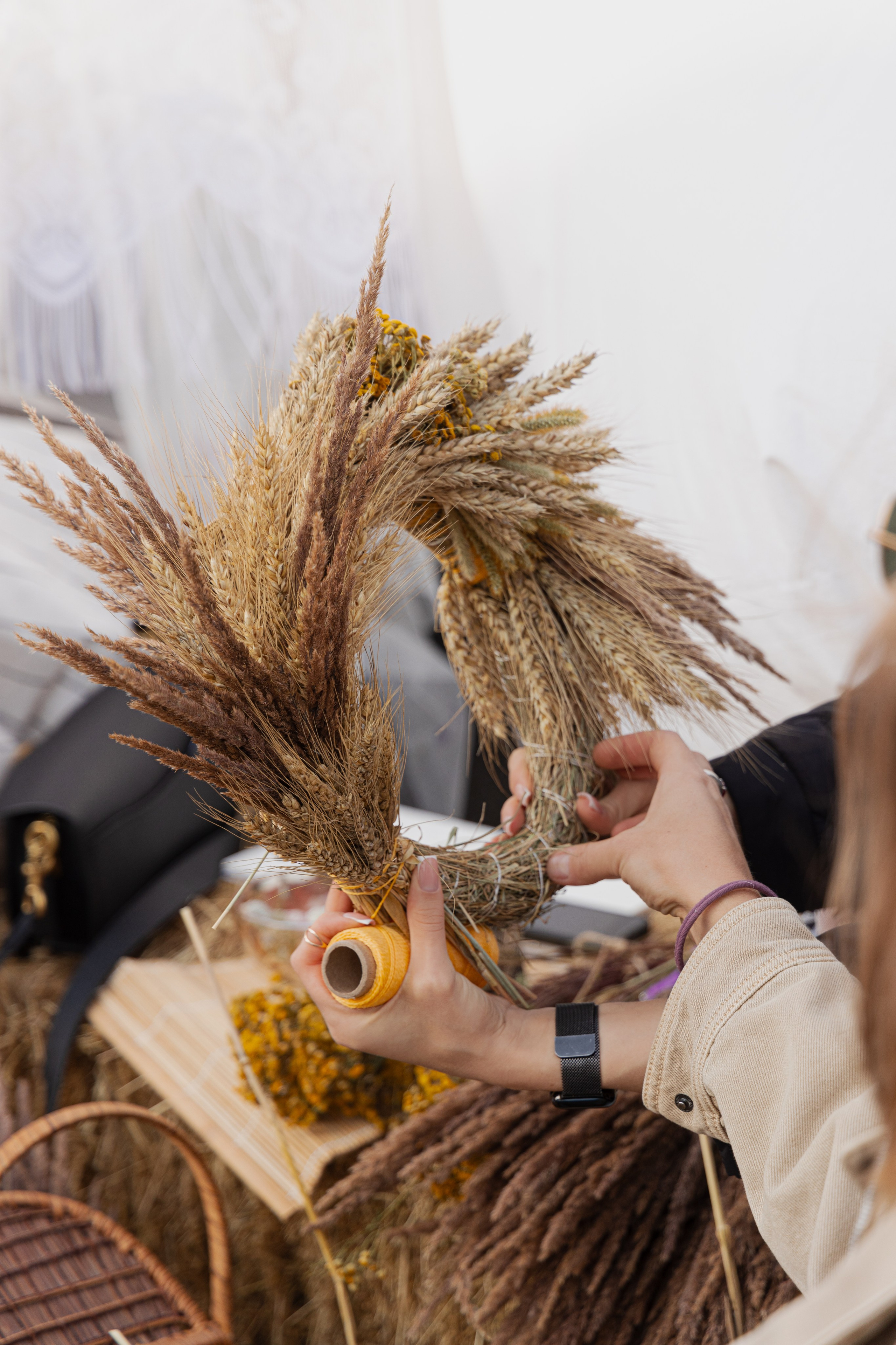 МК Осенний венок (локация на крыше). Анастасия Ракчеева Художник