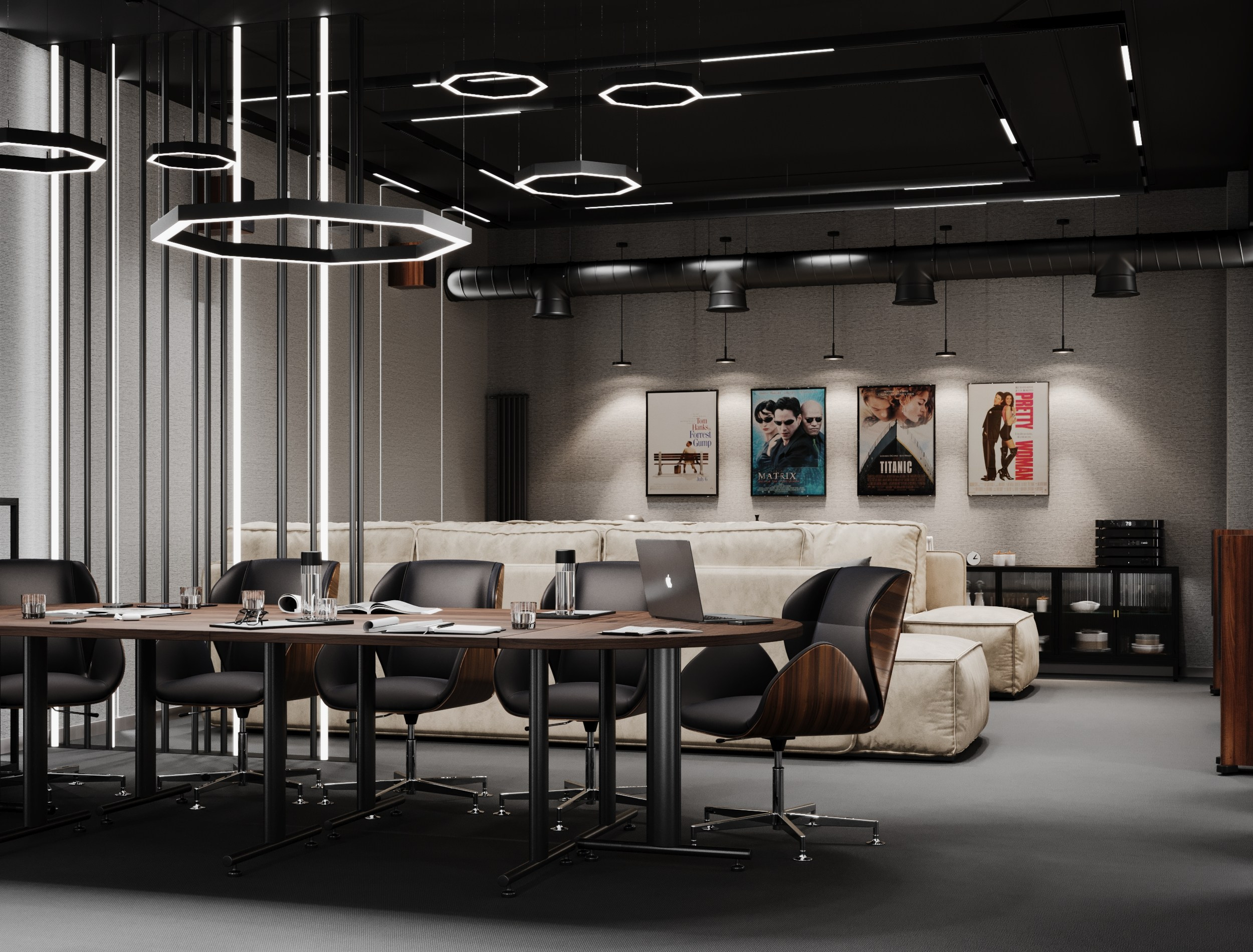 Кинотеатр-переговорная. 3D визуализатор в Москве Сердюк Владислав