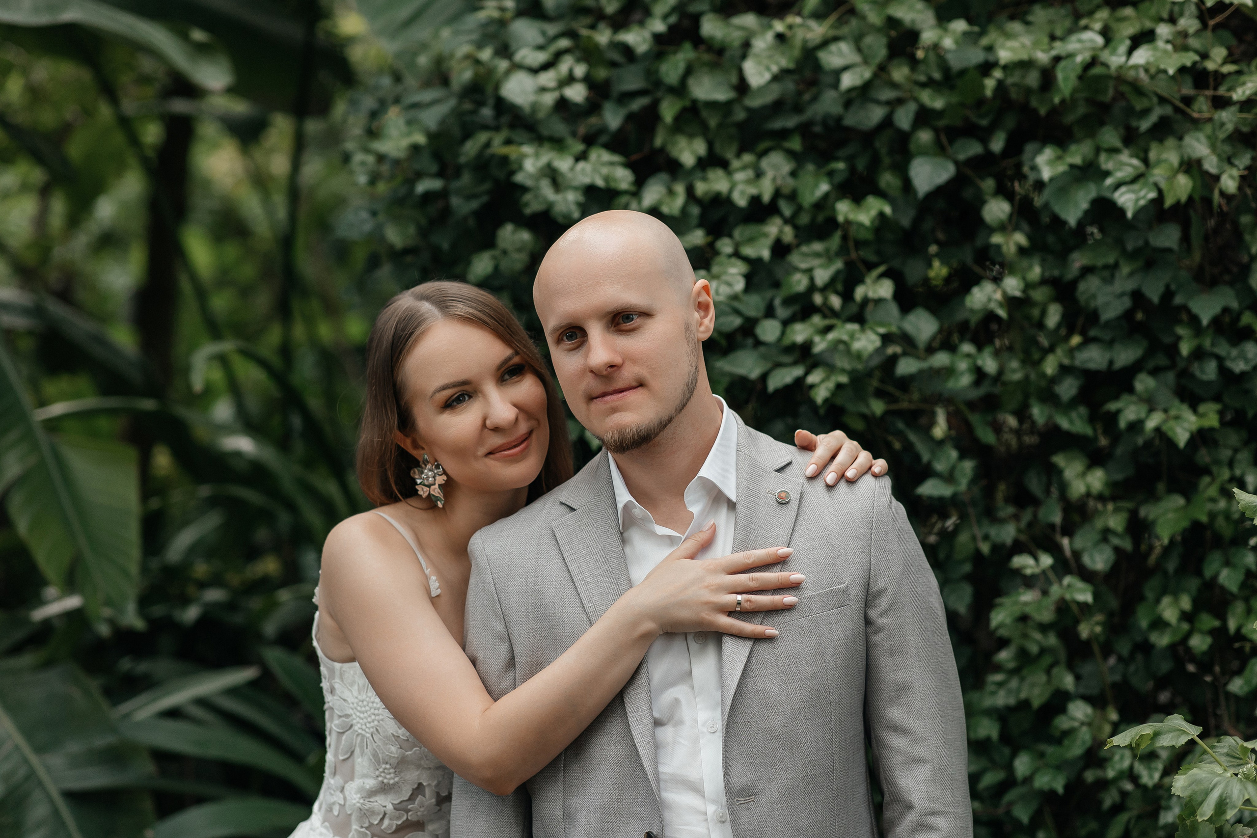 Свадебная фотосессия в Старой фондовой оранжерее Ботанического сада