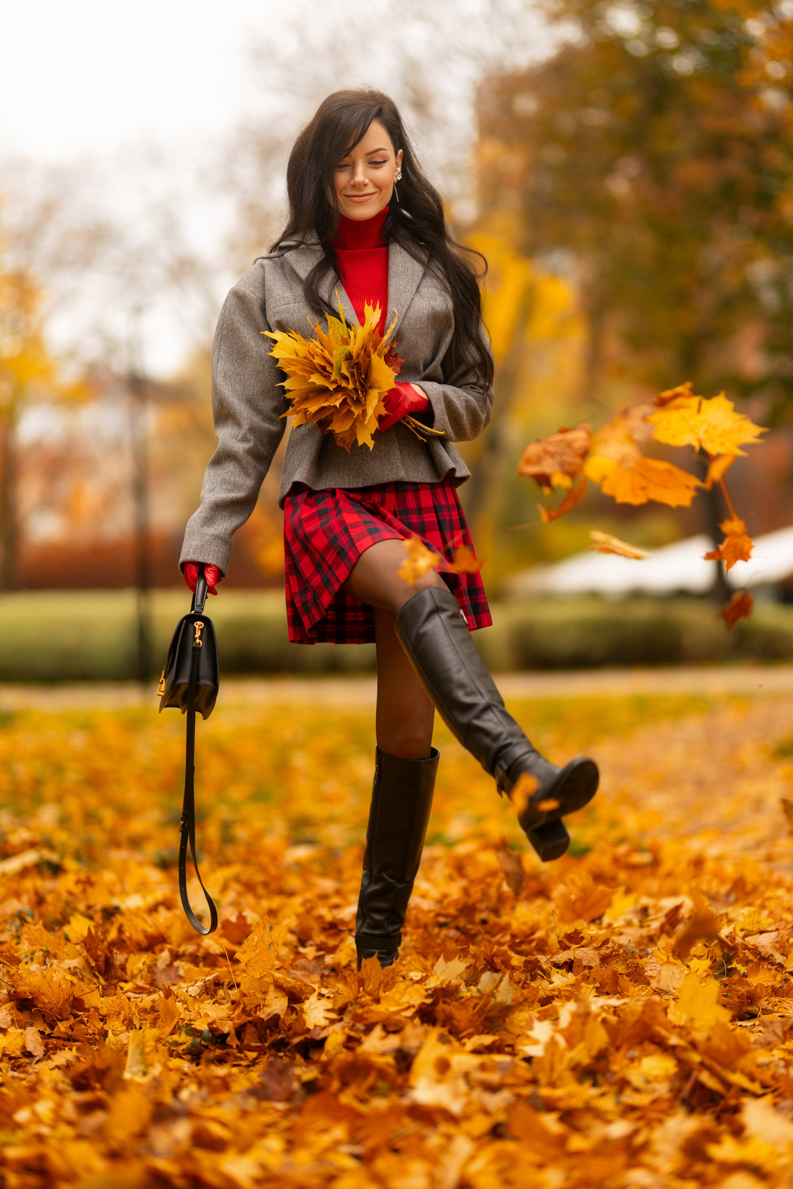 Фотосет с Екатериной в парке на осеннюю тему для «себя»