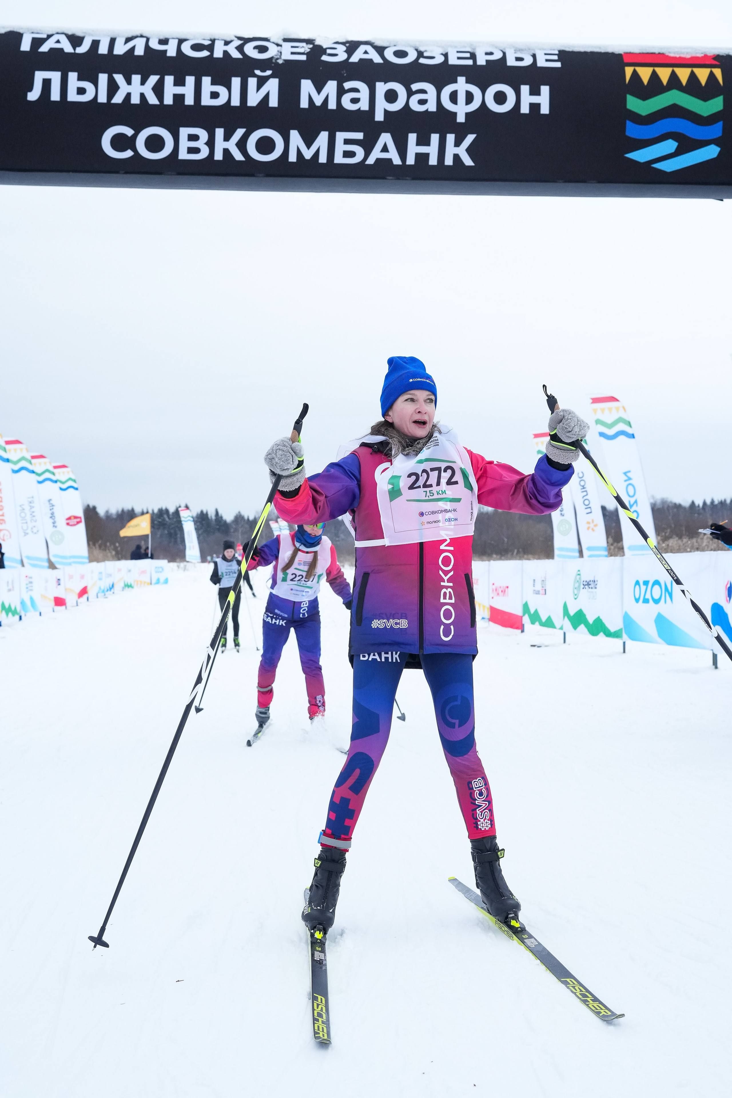 Галичское заозерье лыжный марафон Совкомбанк. Репортажный фотограф Сергей Сажин г. Ярославль