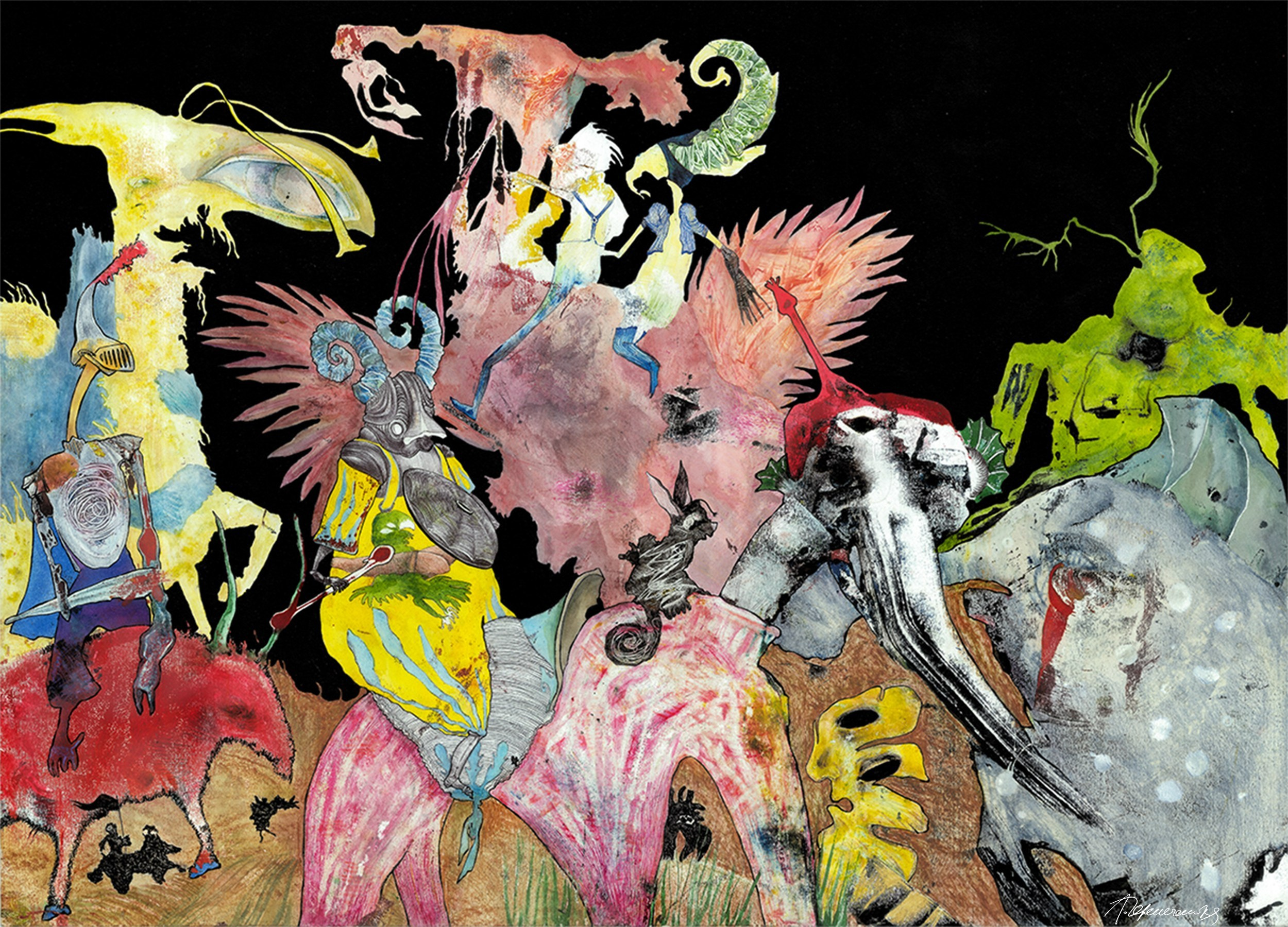 Монотипии. Художник Перепечėнова-Феофанова Анна