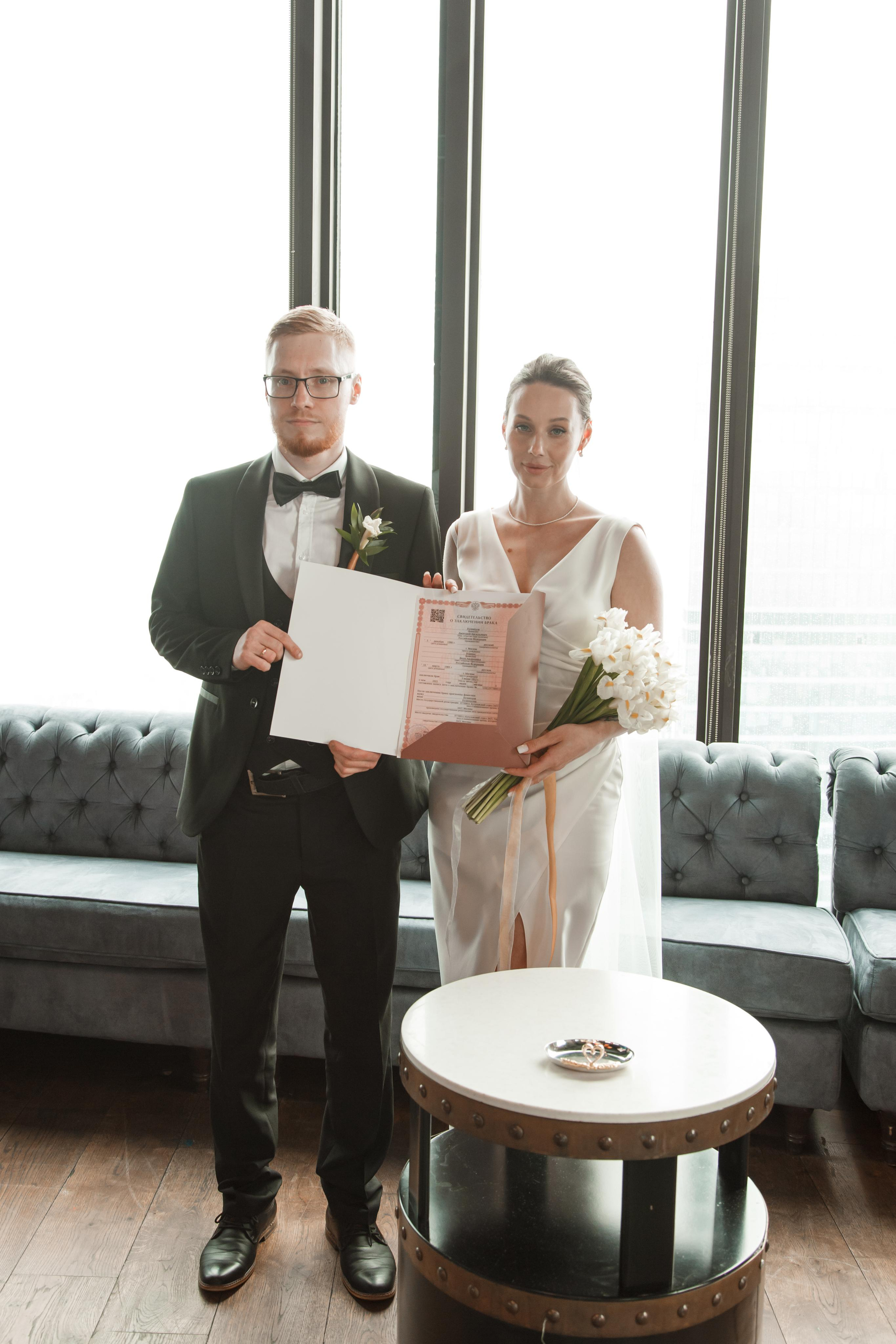 Вера и Дима, регистрация в Birds, башня «Око», Москва-Сити. Свадебный и репортажный фотограф (Москва, Королев и другие)