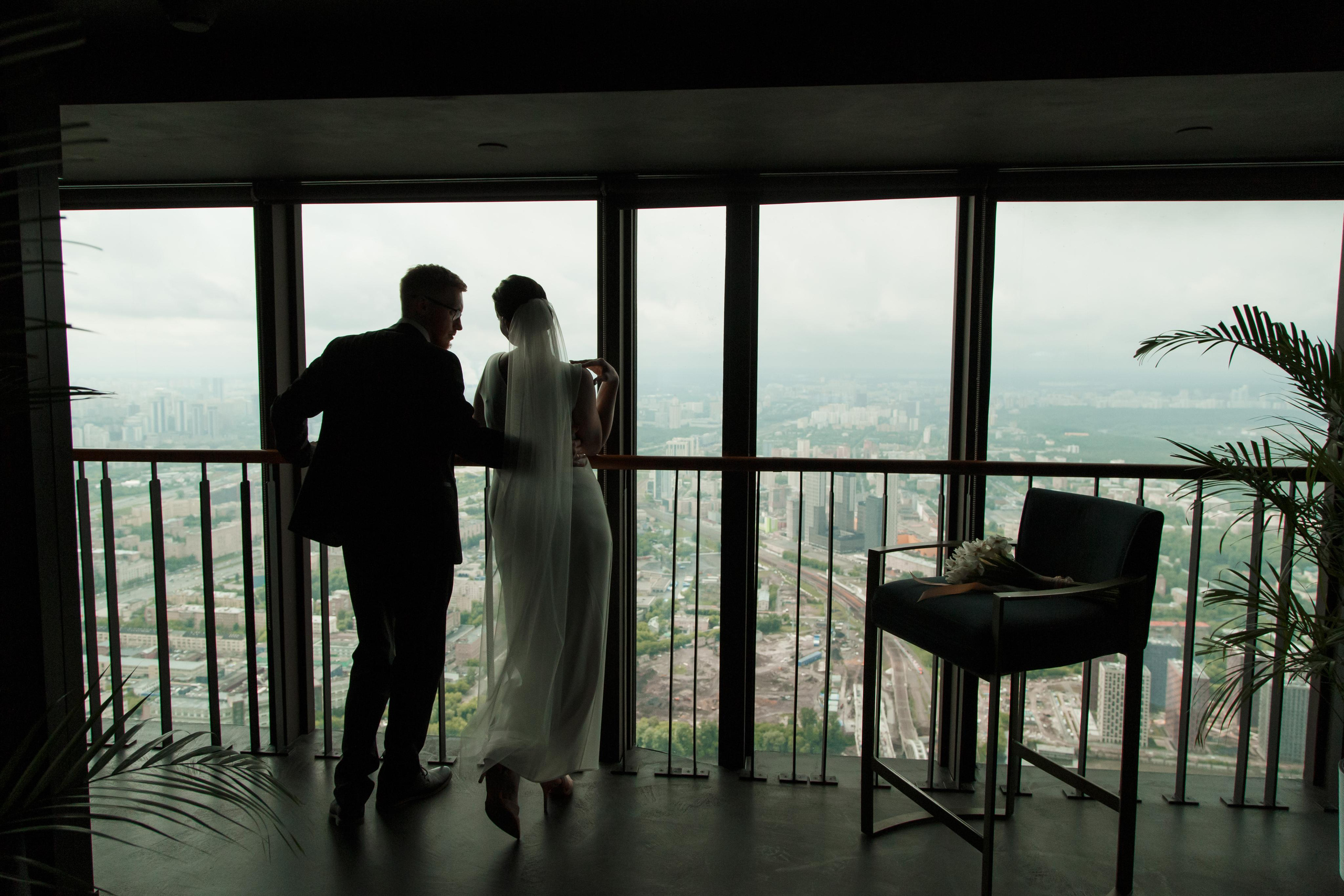 Вера и Дима, регистрация в Birds, башня «Око», Москва-Сити. Свадебный и репортажный фотограф (Москва, Королев и другие)