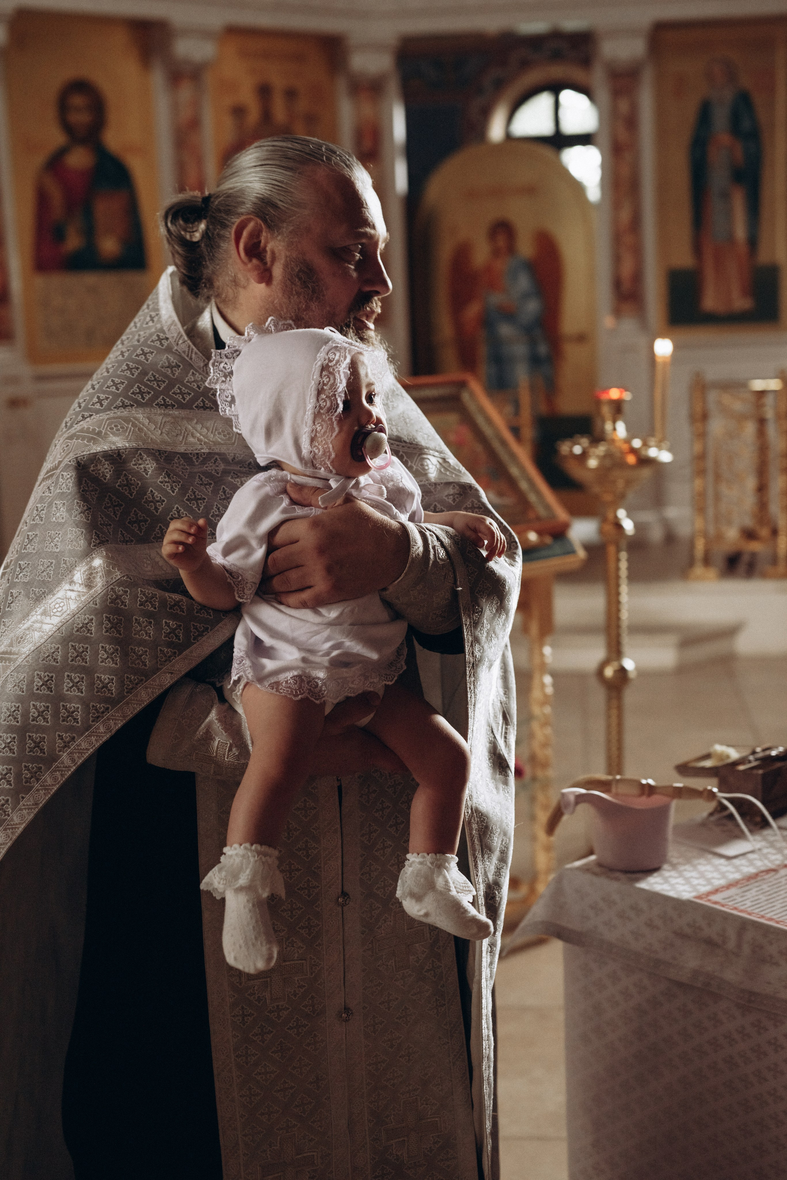 Крещение Ксении и Елизаветы. Фотограф новорождённых и семейный фотограф в Иваново Любовь Капранова