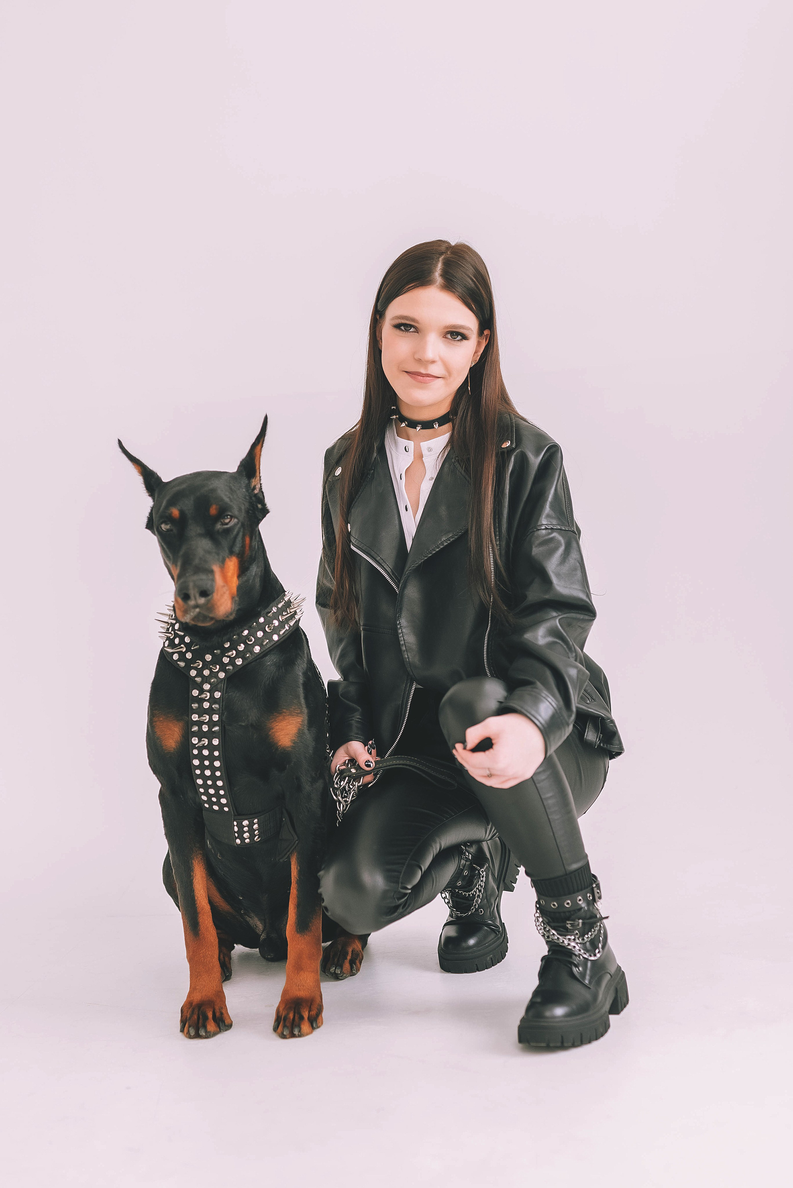 Фотосессия с доберманом. Семейный, детский фотограф в Воронеже Анна Никитина