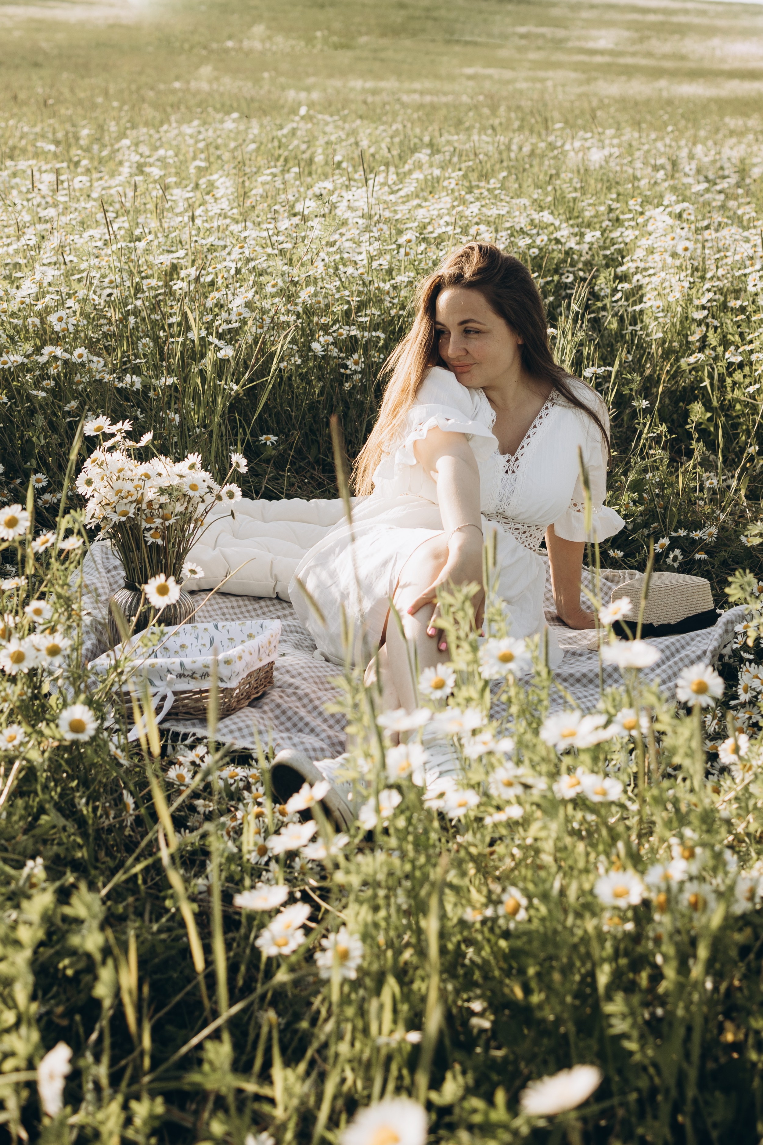 Маша и ромашки. Семейный фотограф в Москве Виктория Ястребинская