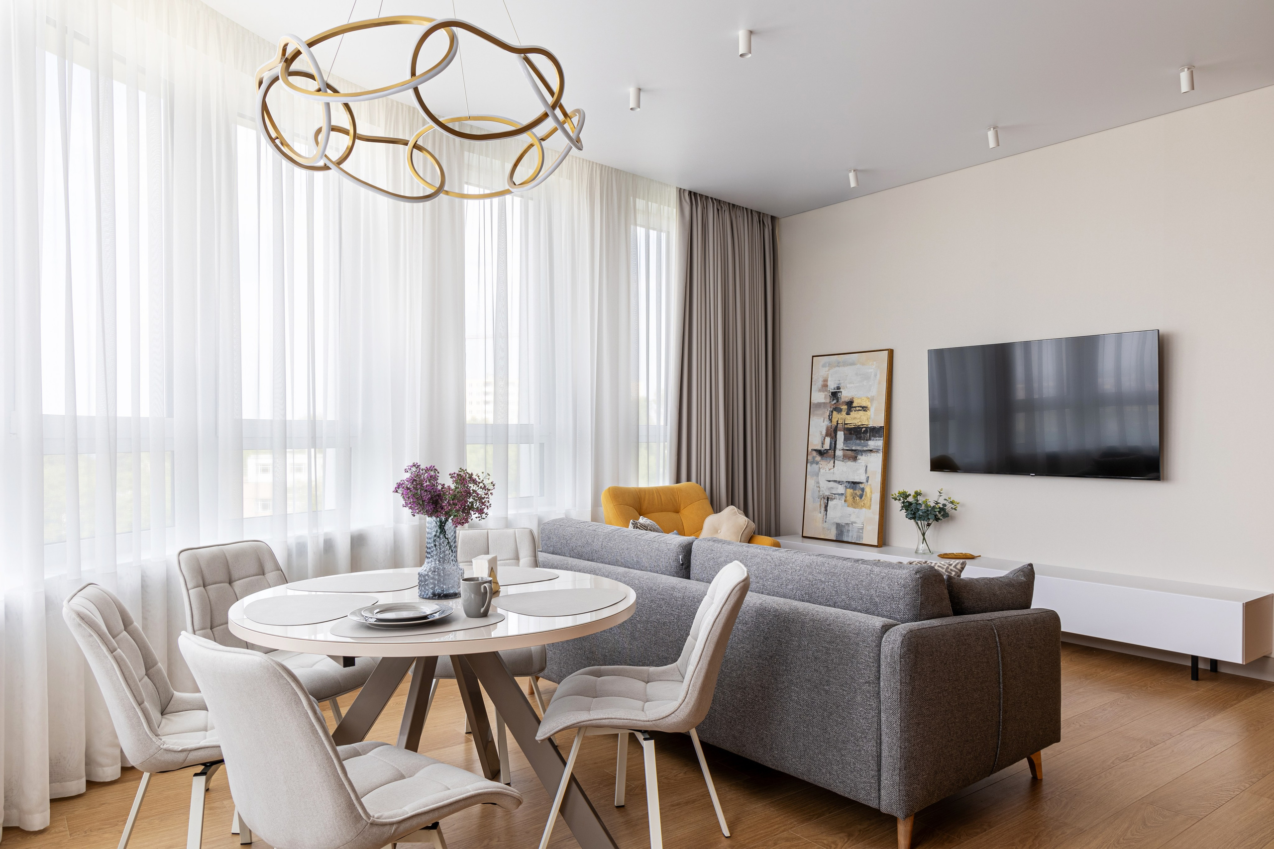 Фотосъемка квартиры в Km Residence Prime. Интерьерный фотограф в Нижнем Новгороде и Москве Владимир Гудков