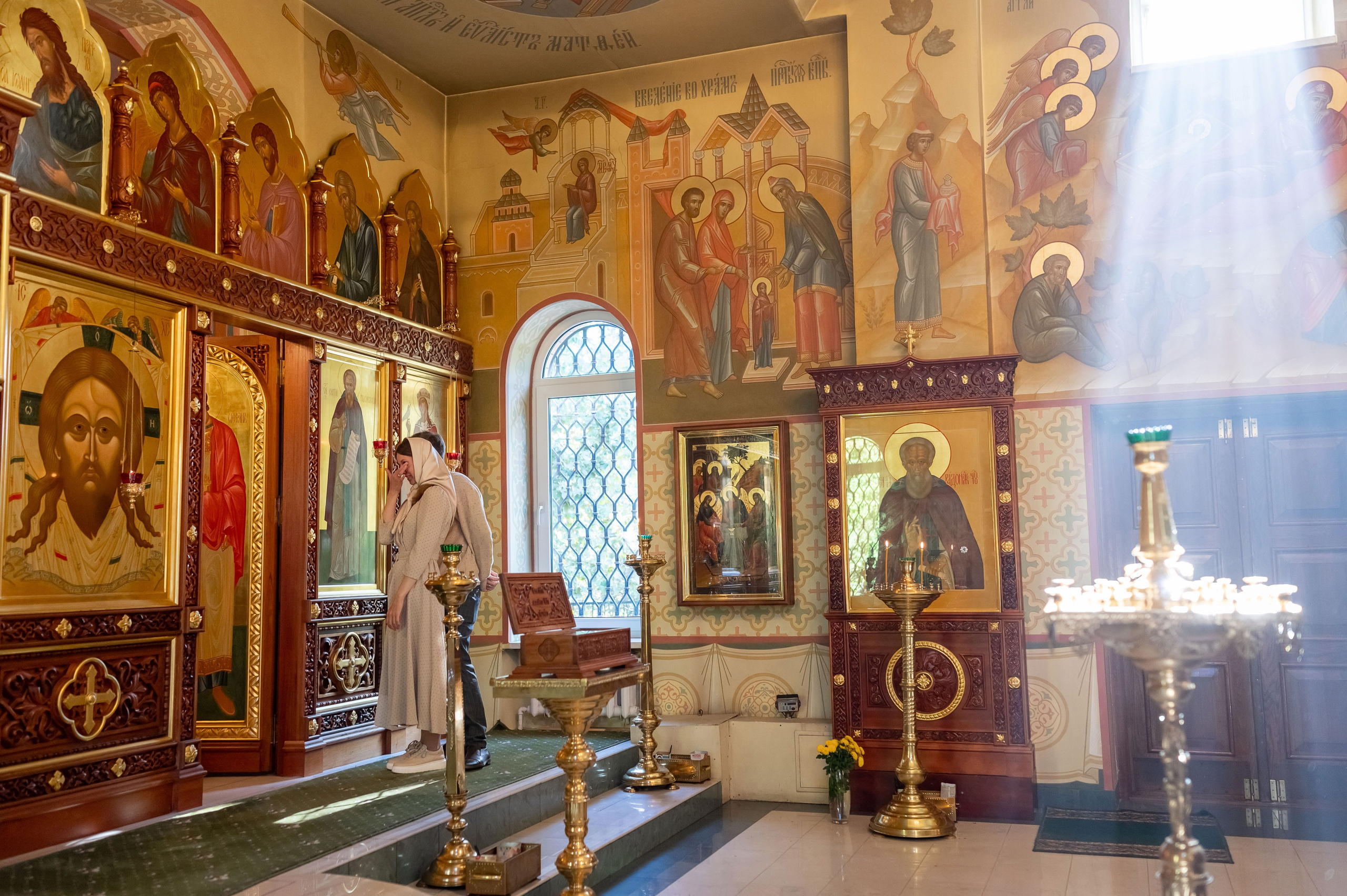 Крещение Георгия в Сергиевском храме пос. Кратово. Семейный фотограф в г. Воскресенск Наталия Молева