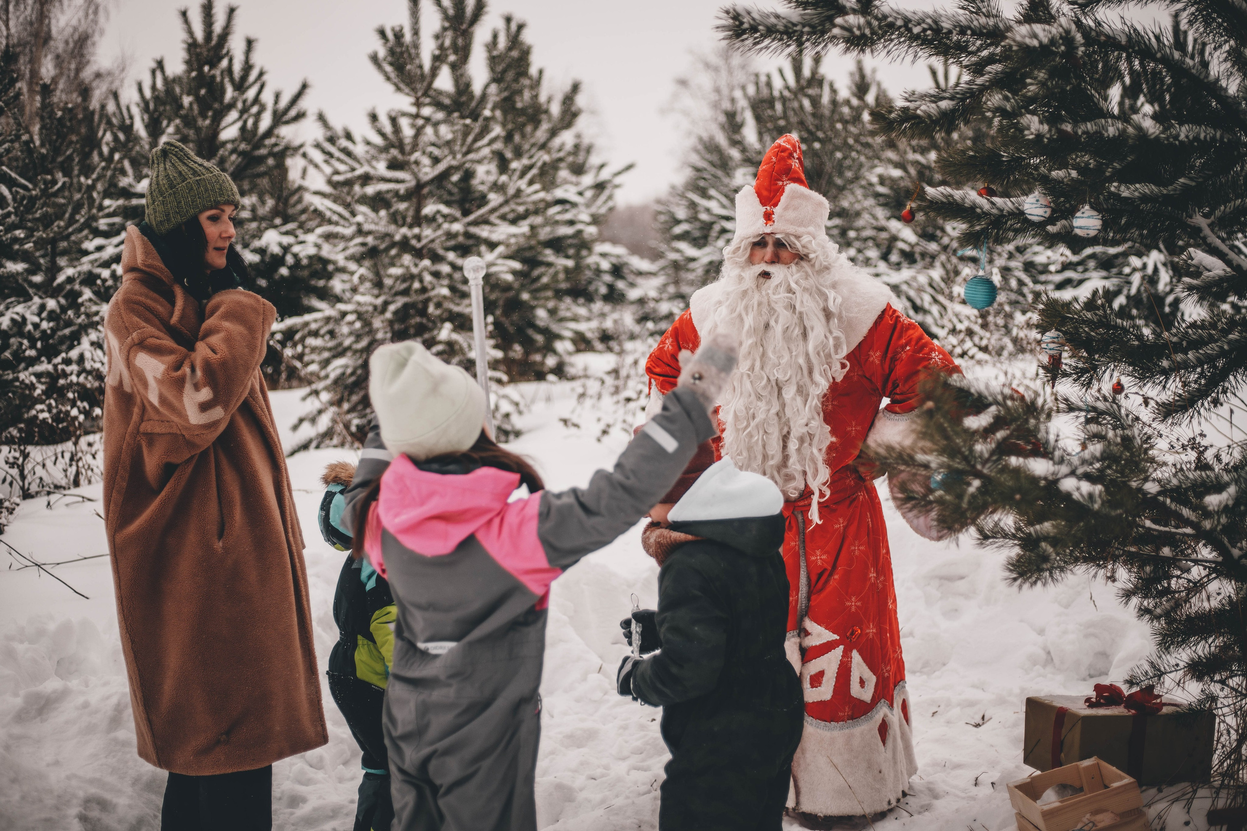 Фотопроект - Волшебная встреча с Дедом Морозом. Семейный и женский фотограф Кемерово Мария Степ