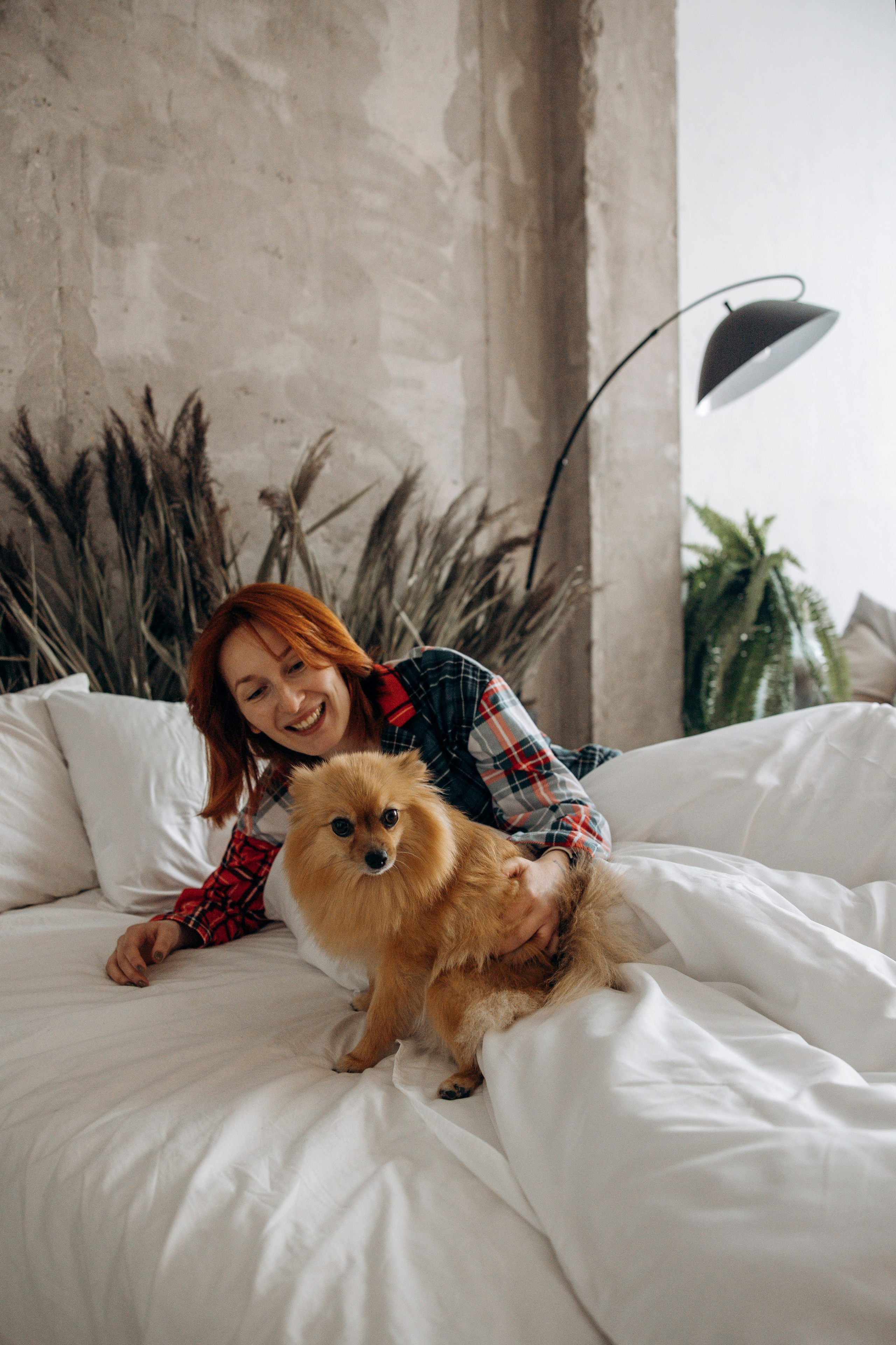 Съемка в студии с собакой. Анастасия Белаш