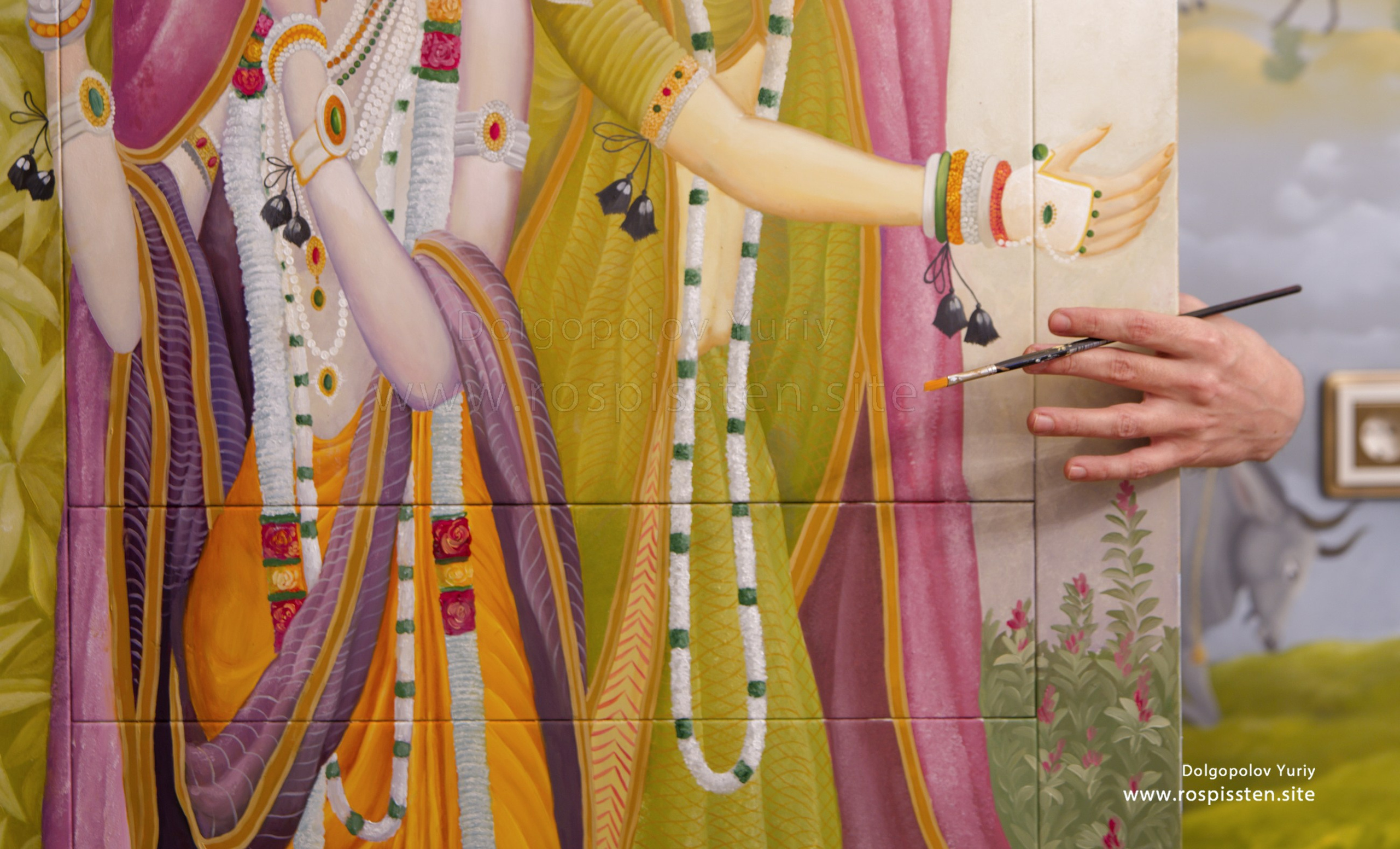 Роспись стен индийки