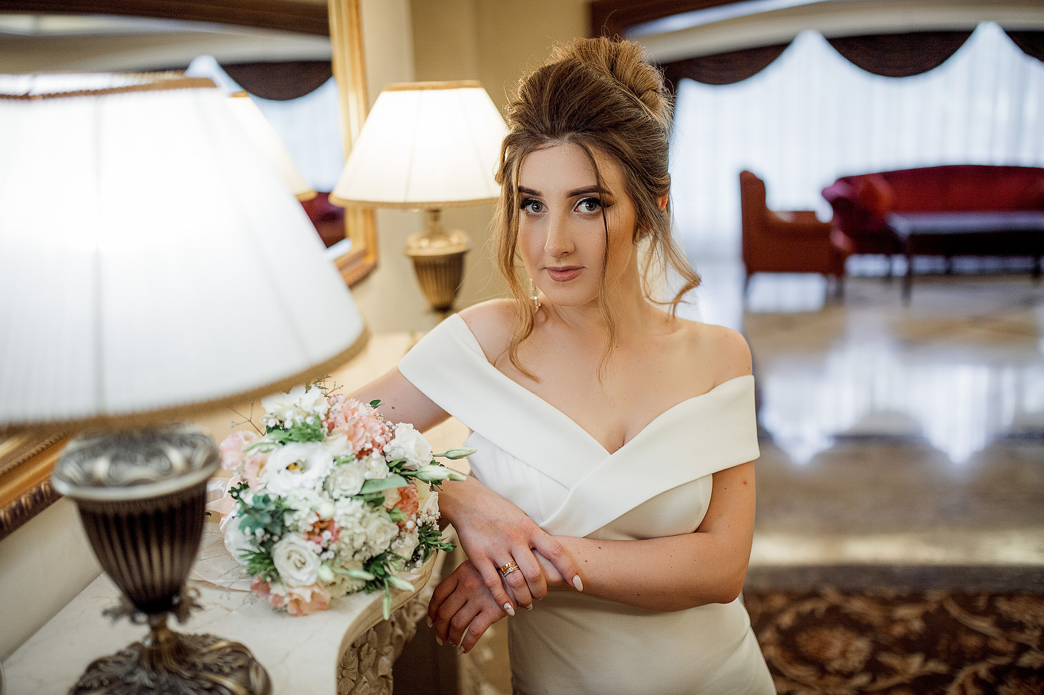 Свадебная фотосессия Софии и Сергея в отеле. Семейный и свадебный фотограф в Донецке Елена Гордеева