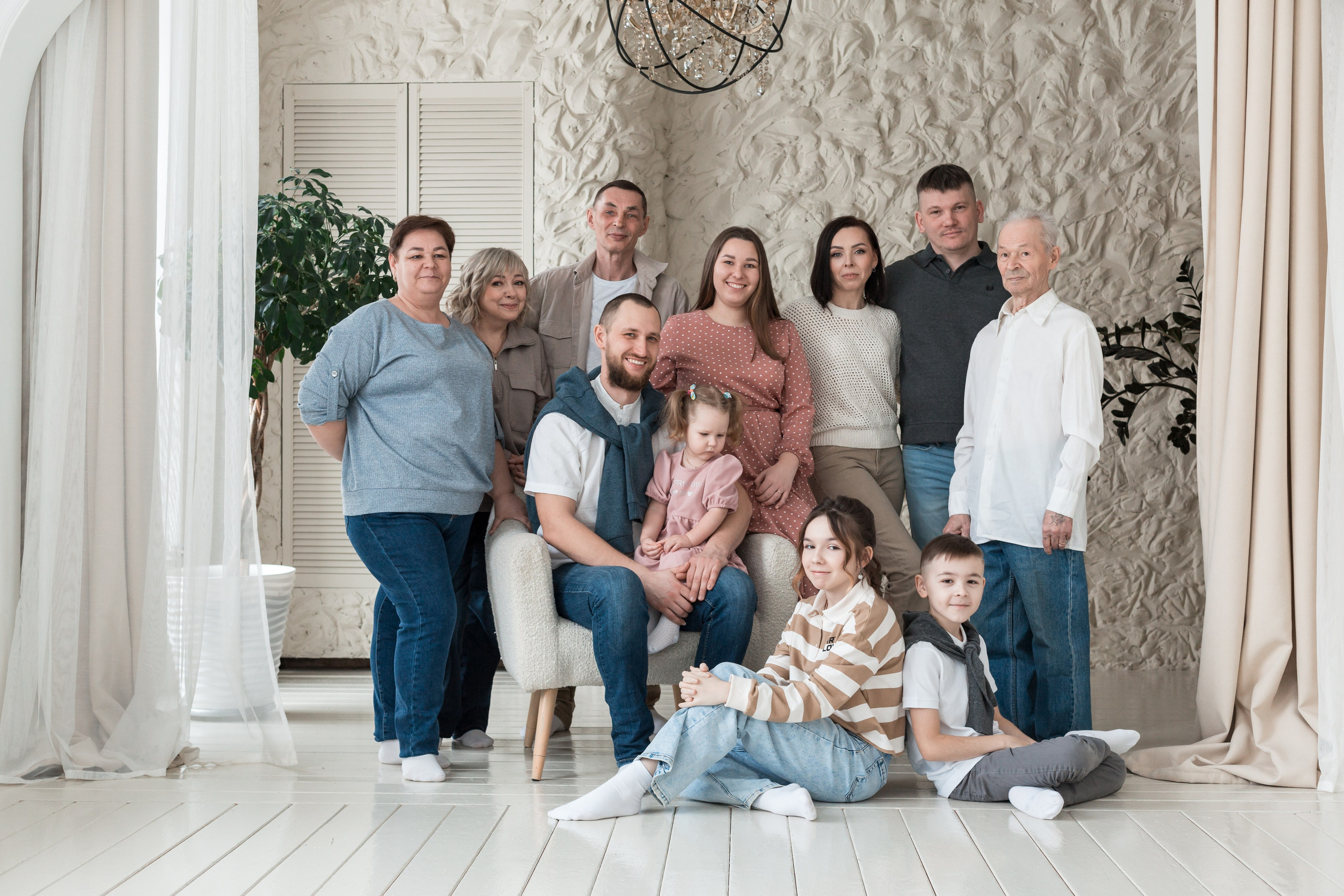 Семейная студийная съемка. Семейный и детский фотограф в Перми Ксения Масленникова