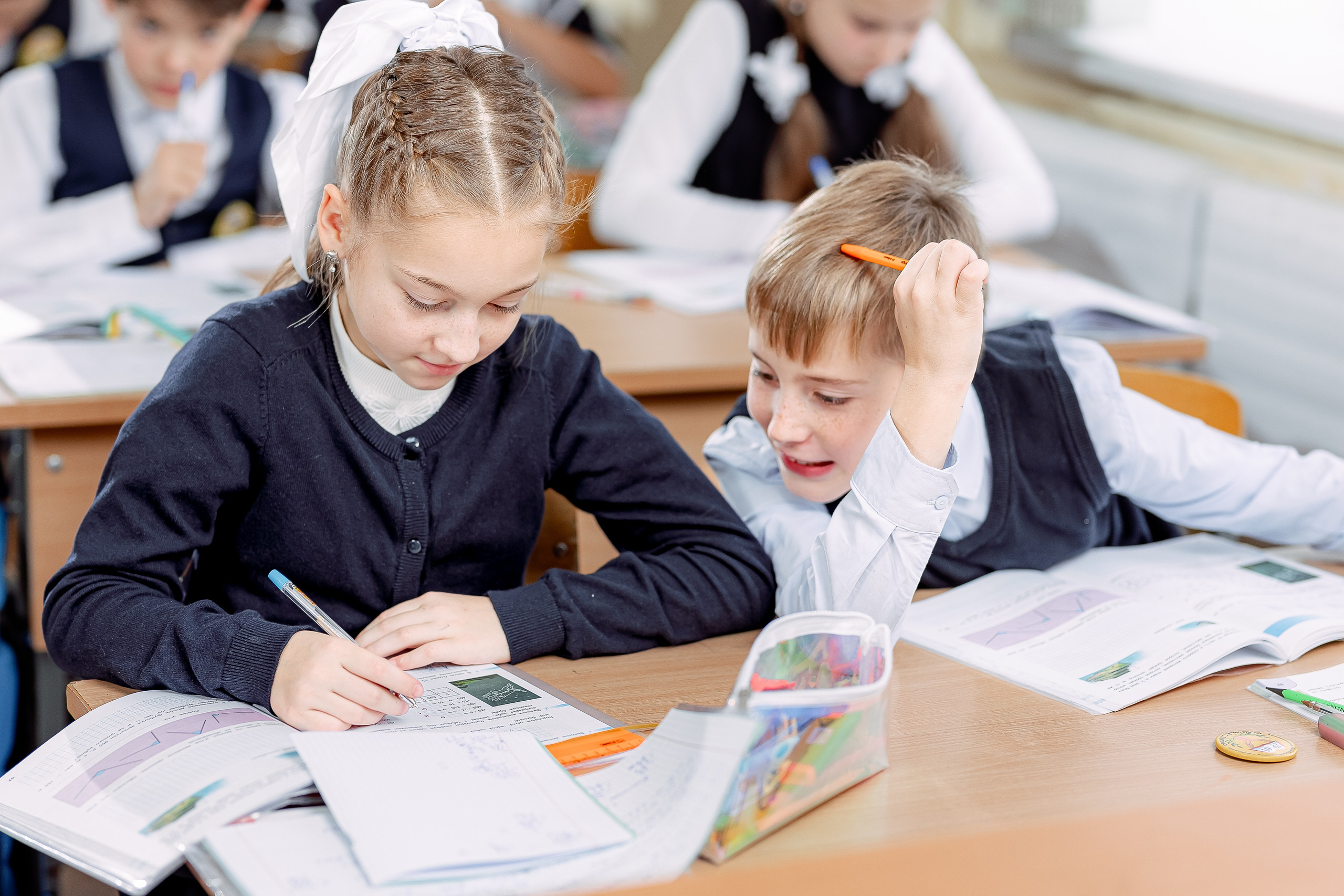 Репортаж на уроках. Семейный и детский фотограф Комина Елена, Власиха, Одинцово
