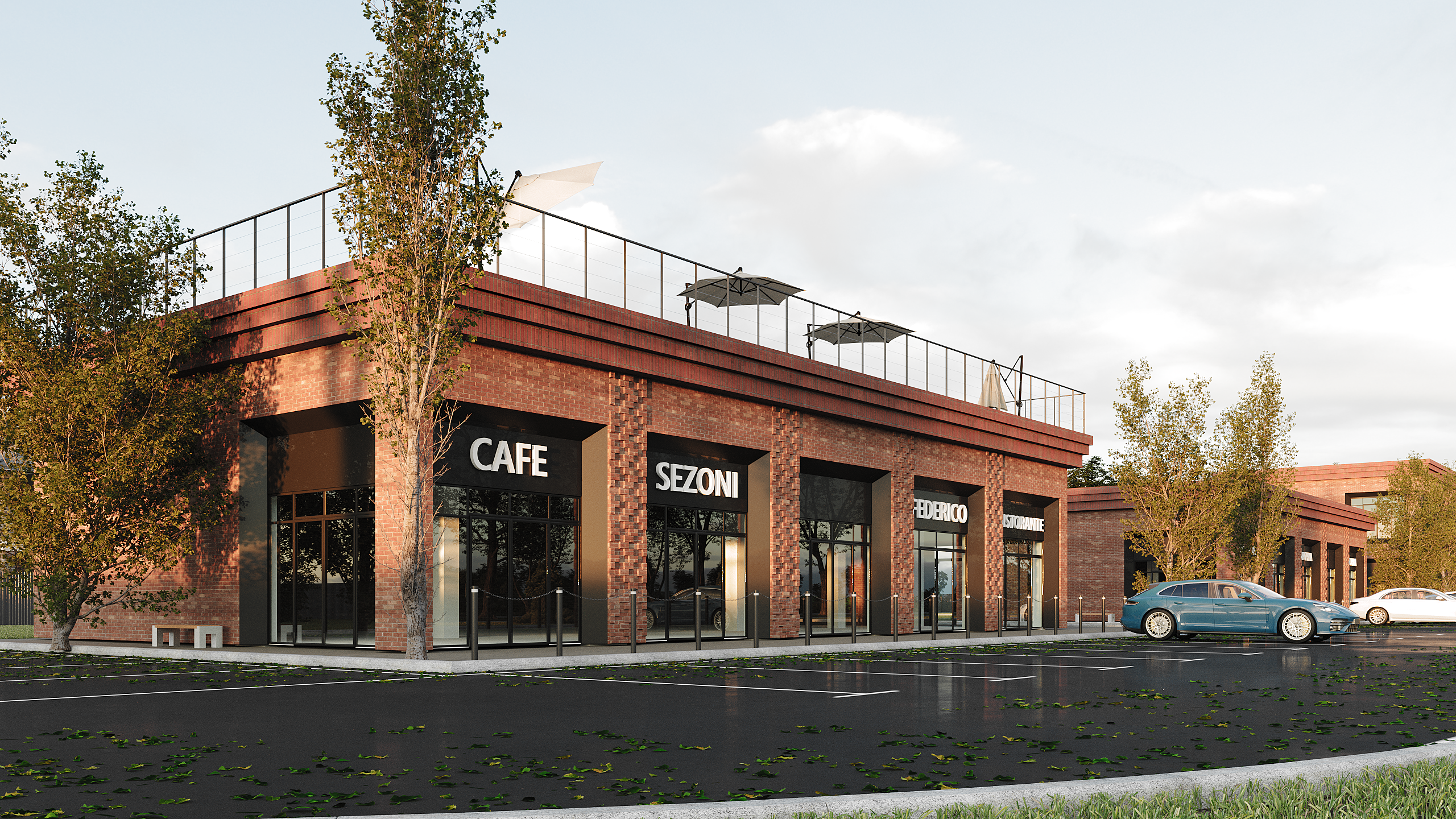 Въездная группа. Студия 3d визуализации Arcviz