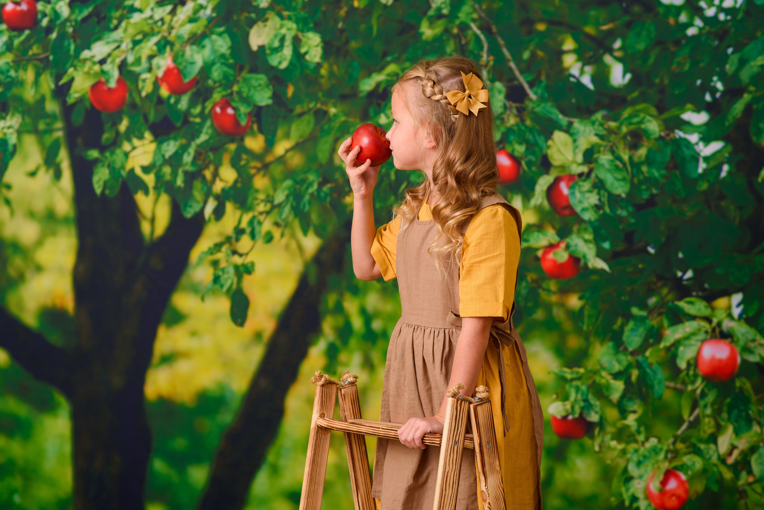 Яблочный сад. Детская фотостудия Москва