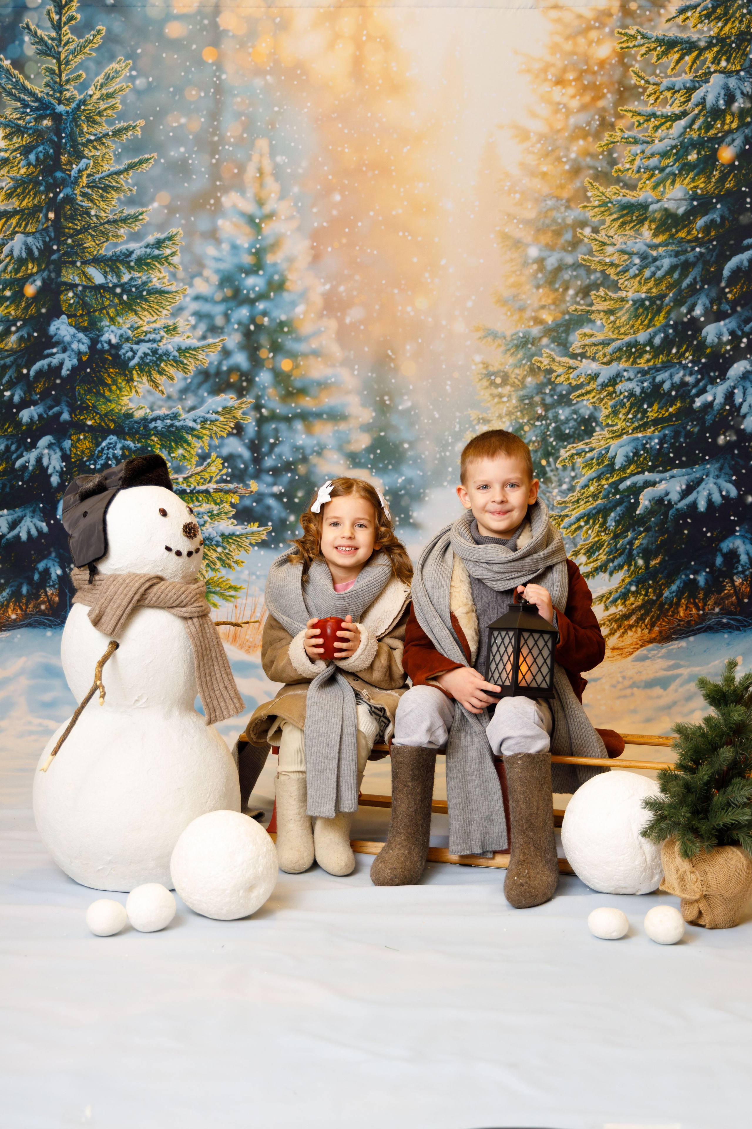 Зимний лес. Детская фотостудия Москва