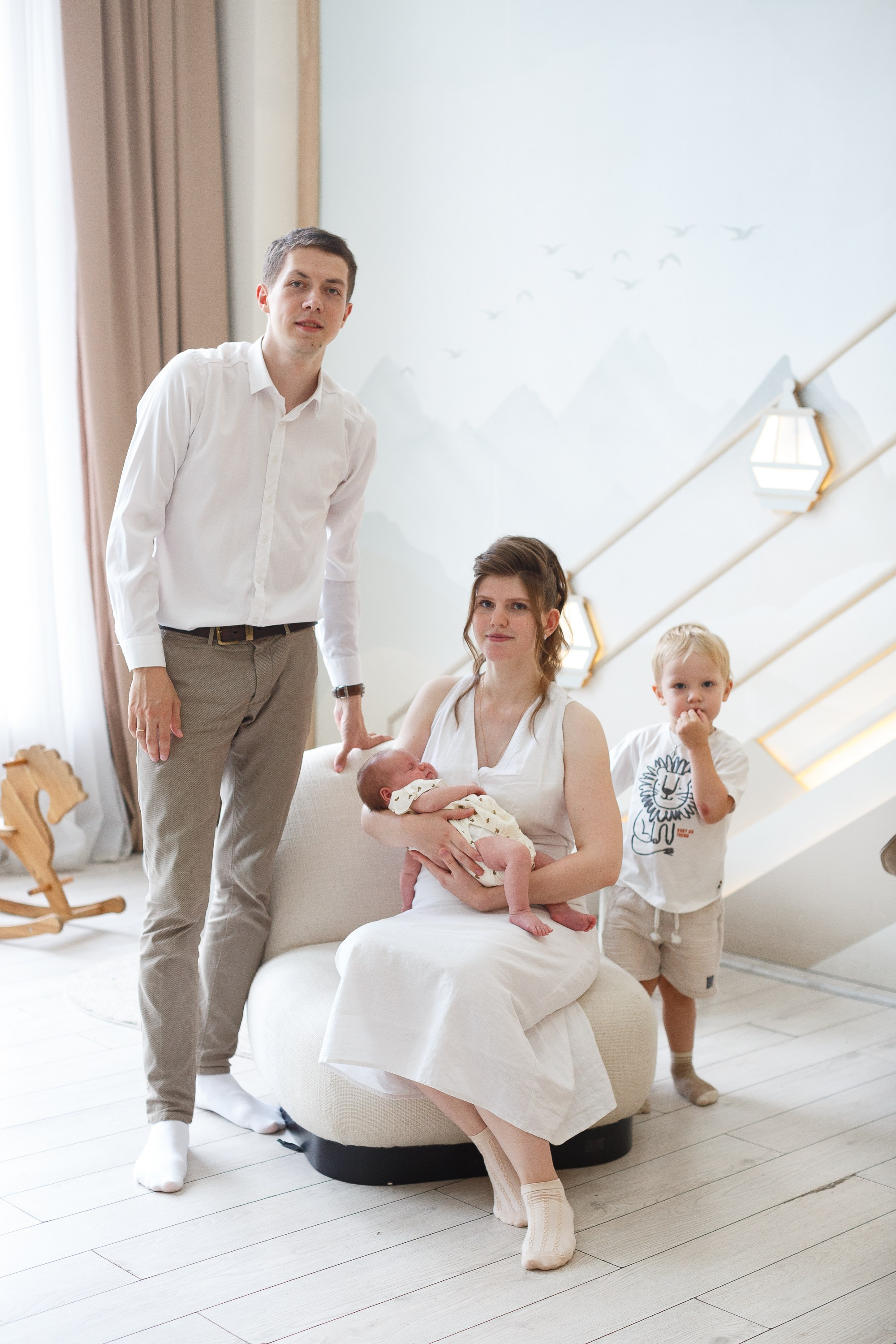 Фотосессия для семьи в студии
