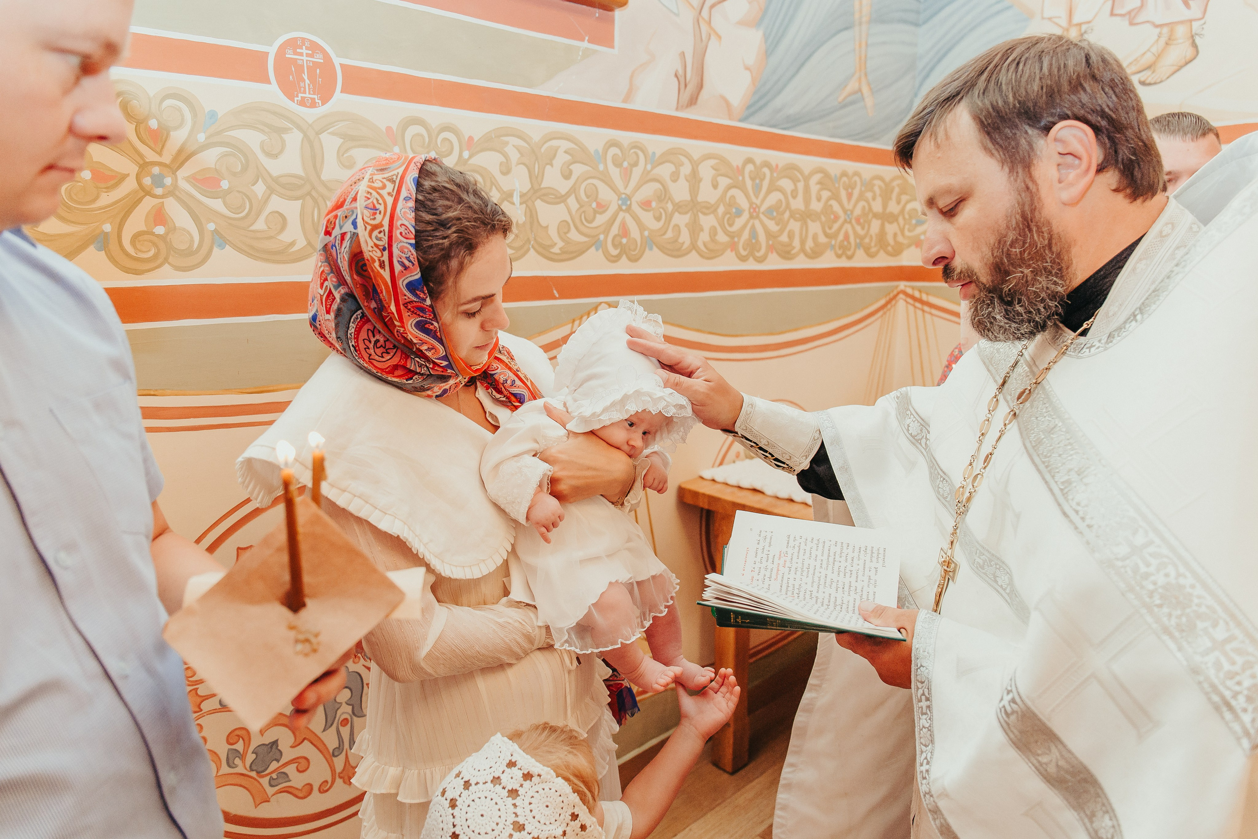 Крещение Маши в Черниговском Скиту. Фотограф новорожденных и детский в Сергиевом Посаде Кругликова Юлия