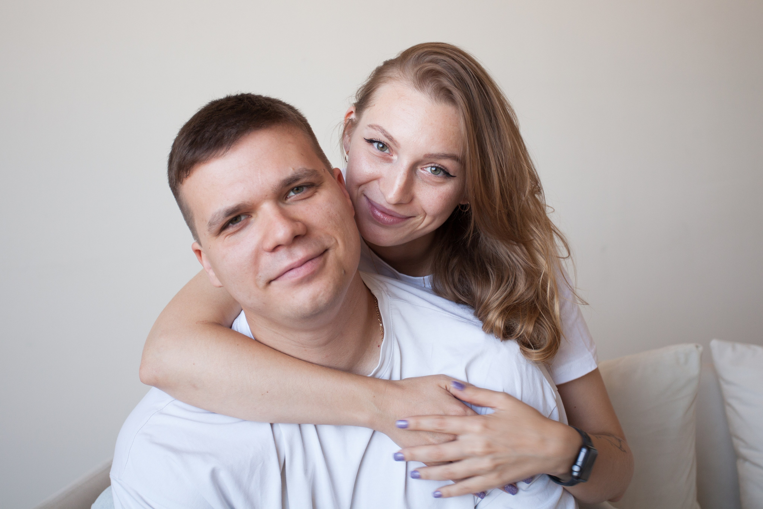 Женя и Кристина минимализм. Семейный и детский фотограф в Краснодаре Брусилова Марина