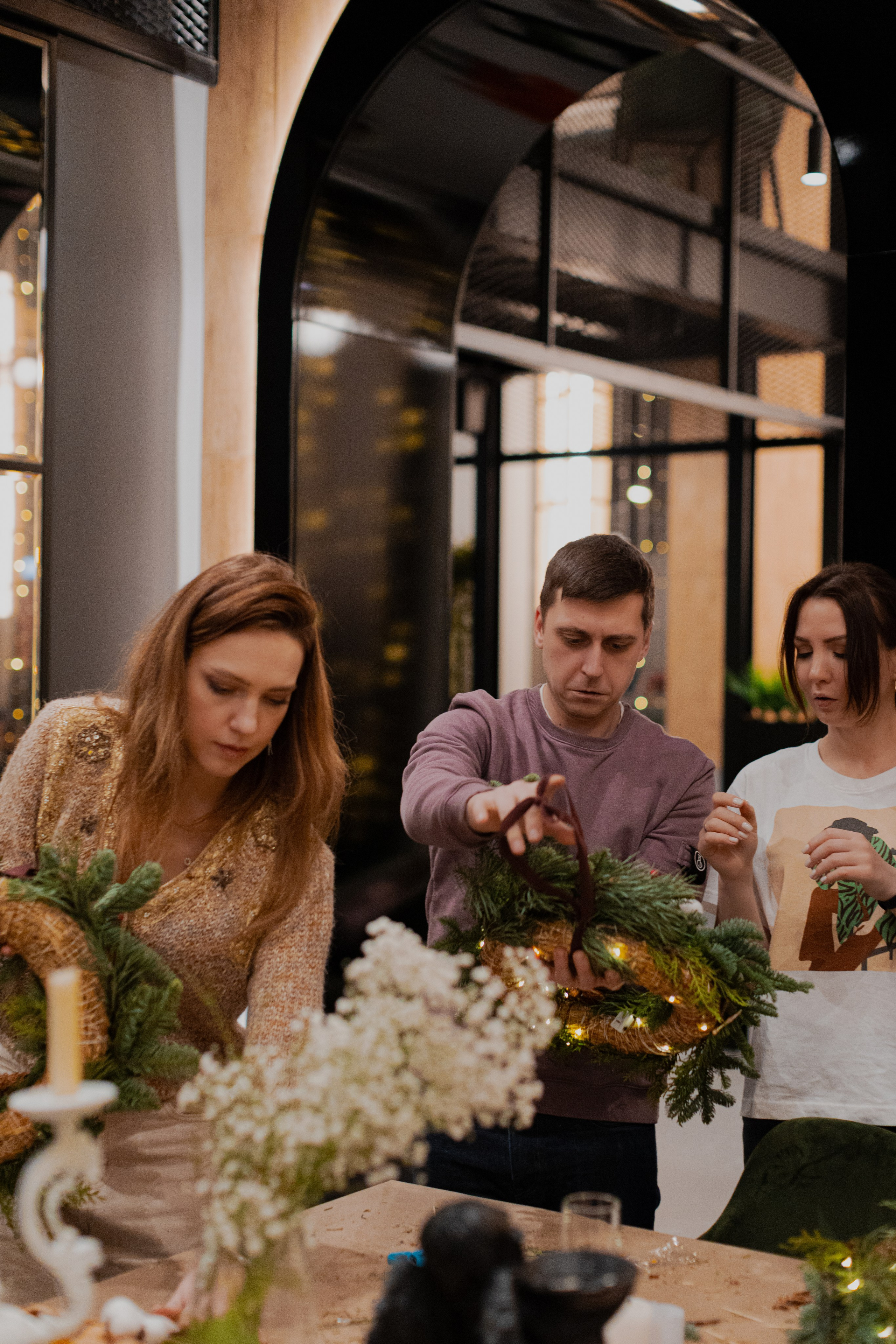 Мк Новогодний Венок. Анастасия Ракчеева Художник
