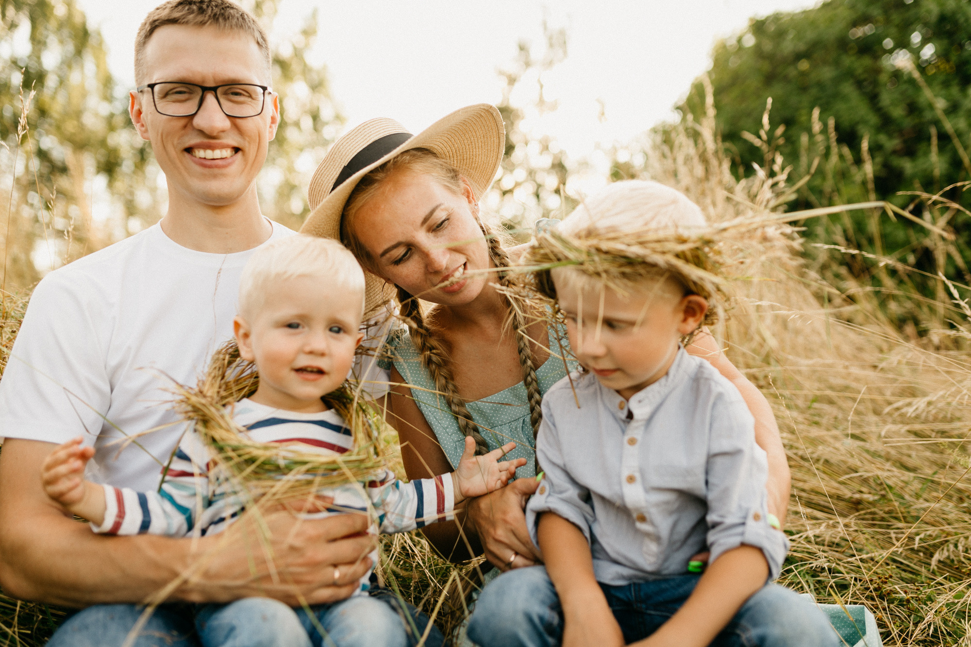Алина и Саша с сыновьями. Семейный фотограф Маша Тимофеева | Москва