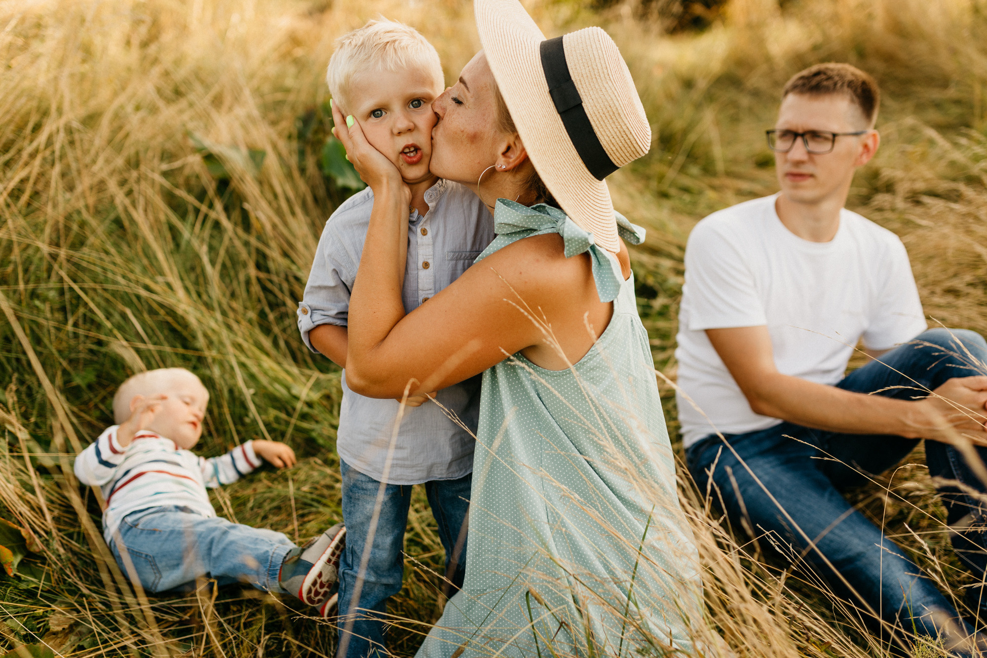 Алина и Саша с сыновьями. Семейный фотограф Маша Тимофеева | Москва