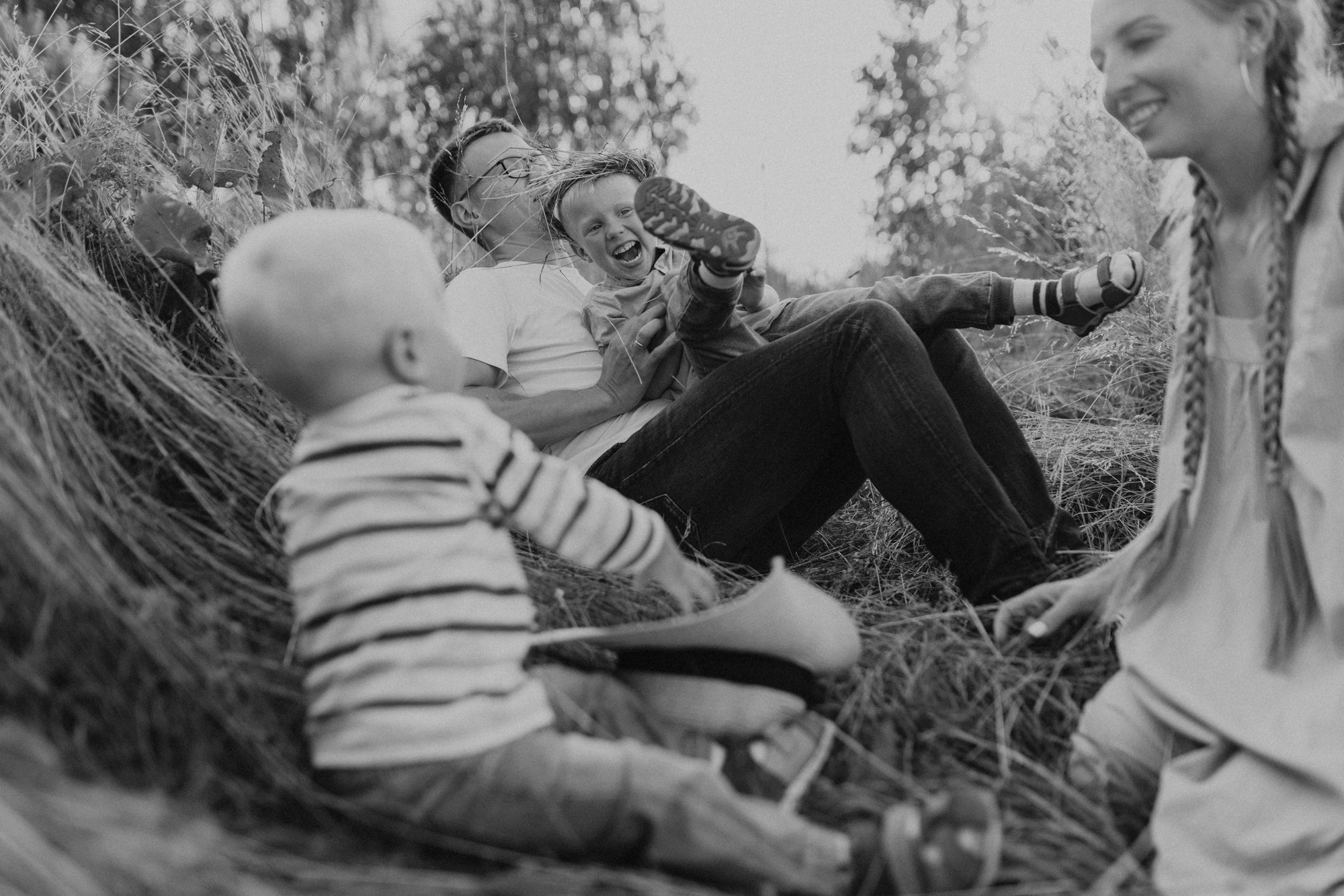 Алина и Саша с сыновьями. Семейный фотограф Маша Тимофеева | Москва