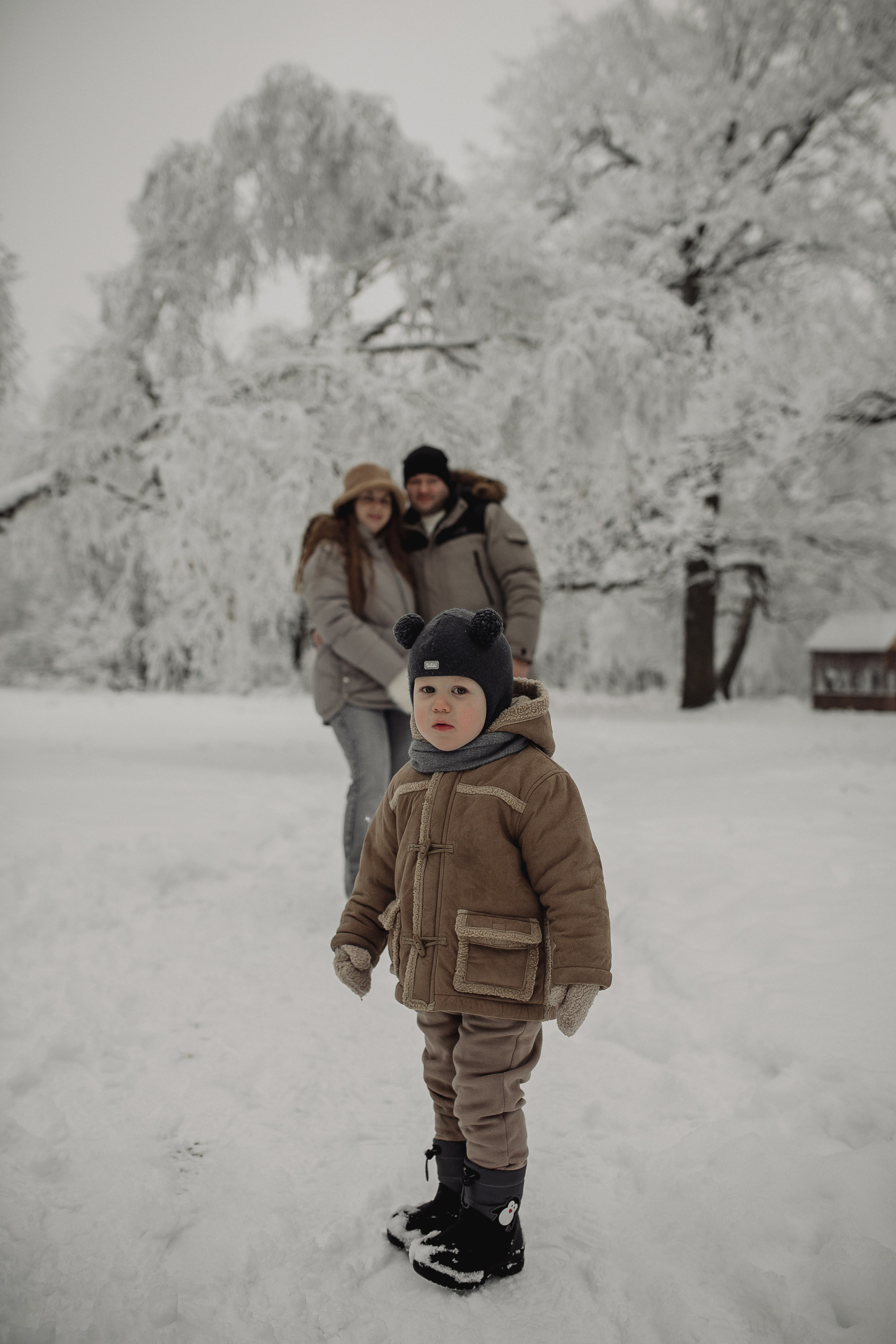 Снежное волшебство Рома, Лиза и Илюша. Семейный и свадебный фотограф в Саратове Катерина Оленская