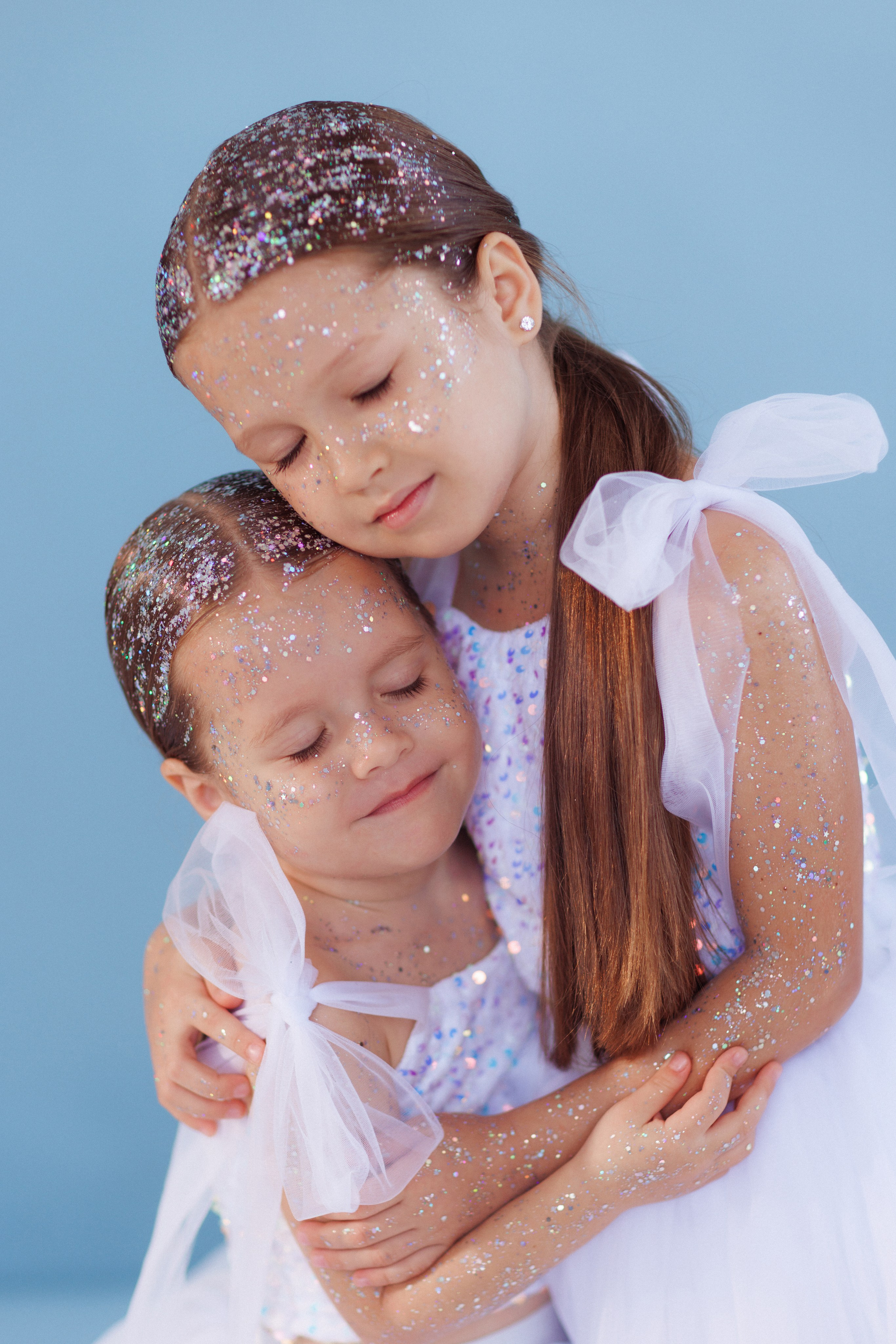 Детская фотосессия с блёстками на теле и лице. Семейный и детский фотограф в Краснодаре Анна Трашкова