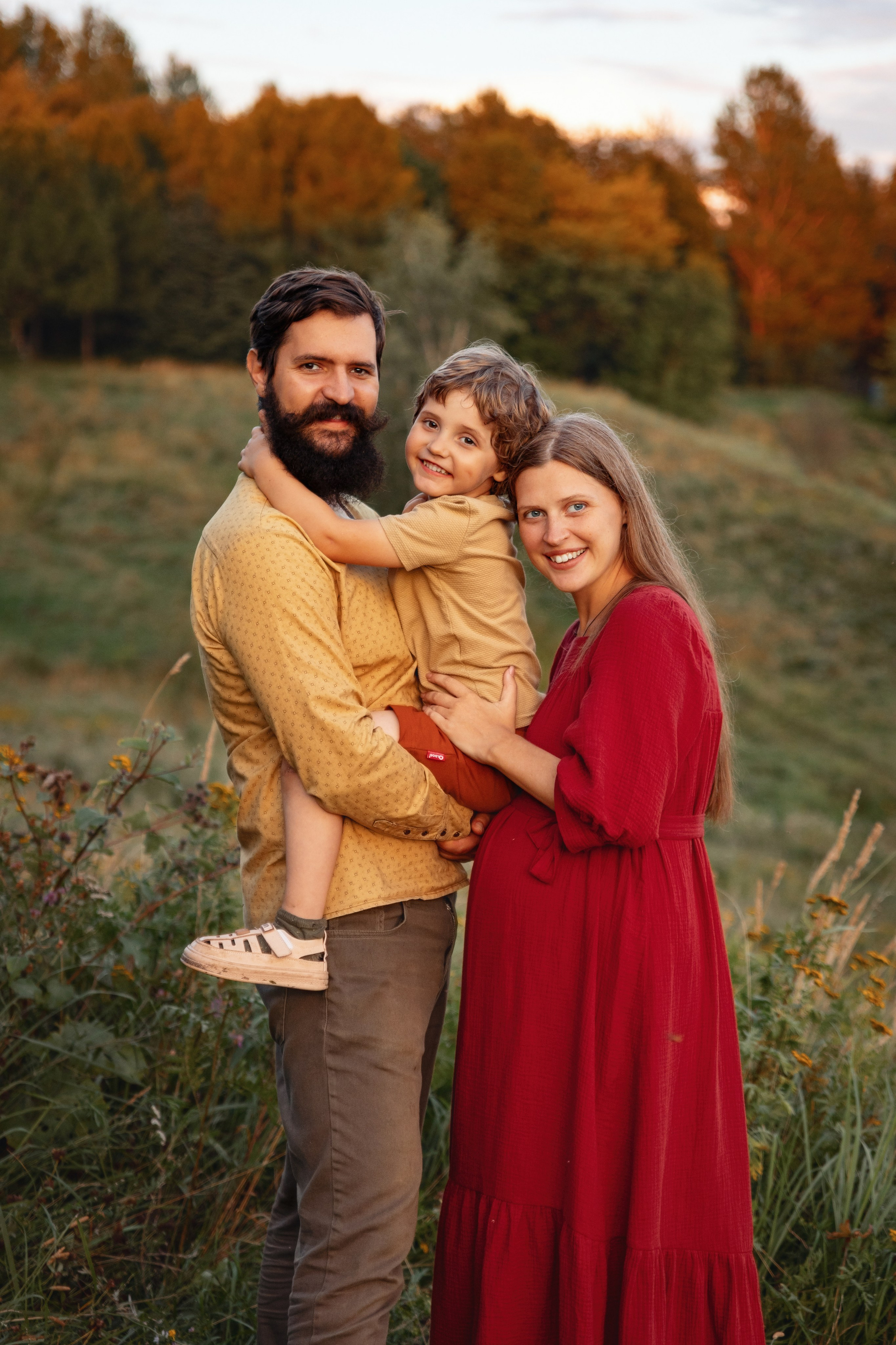 Семейная съемка в парке. Семейный фотограф в Москве Трубинова Екатерина