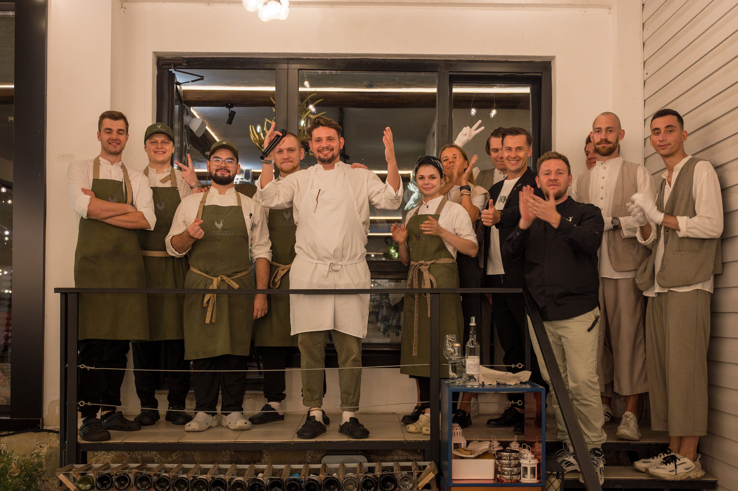 Гастрономический ужин в ресторане Co-Co Chalet. Репортажный фотограф в Красной Поляне и Сочи Павлюченко Екатерина